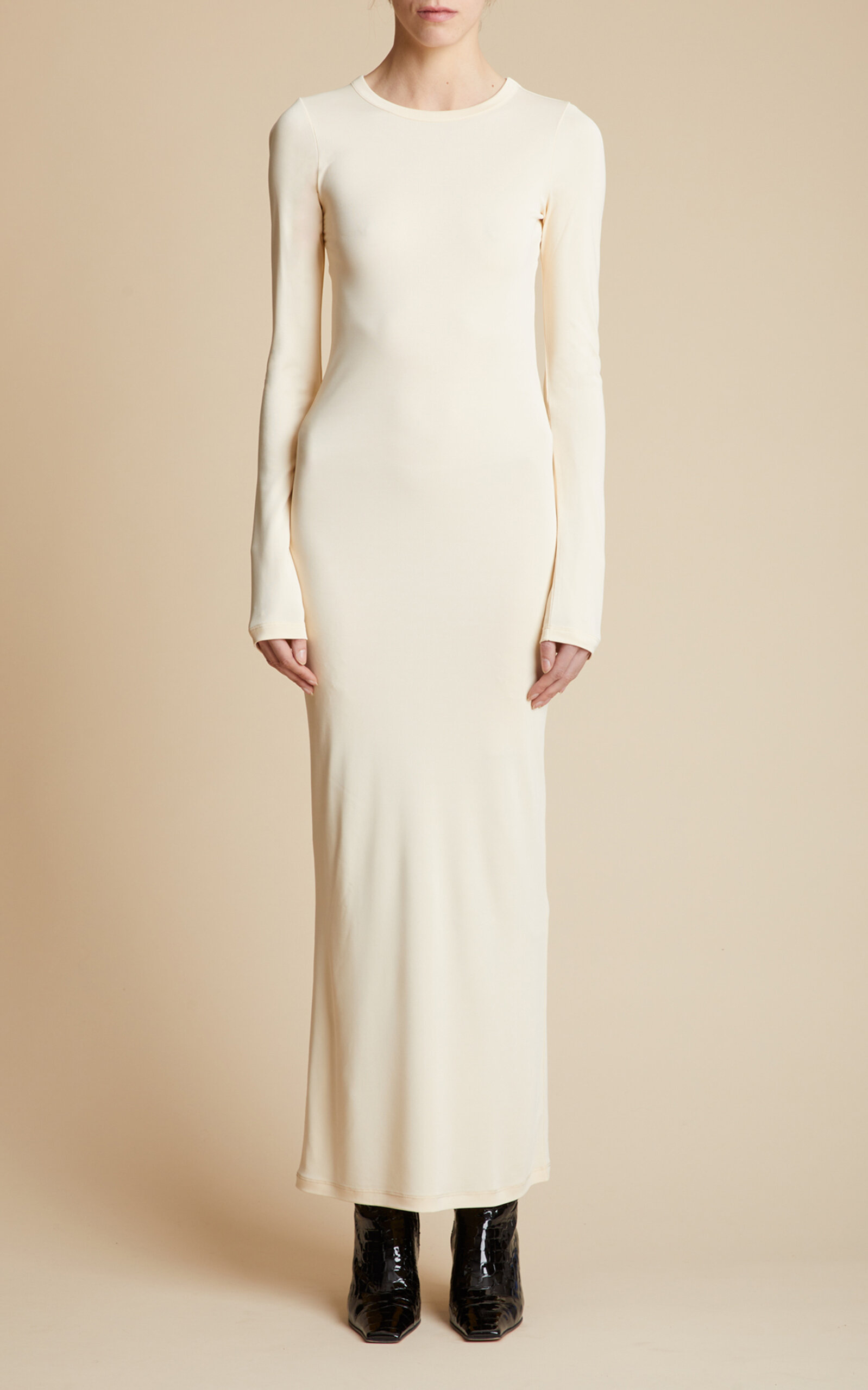 Khaite Women's Bayra Dress In Ivory | ModeSens