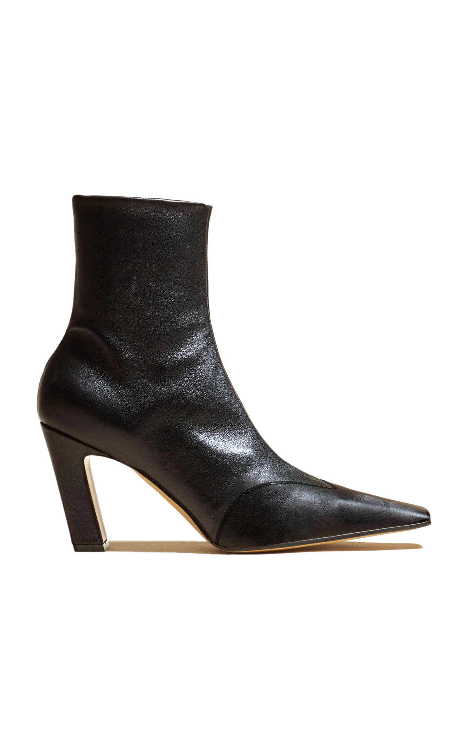 Khaite Nevada Leather Ankle Boots