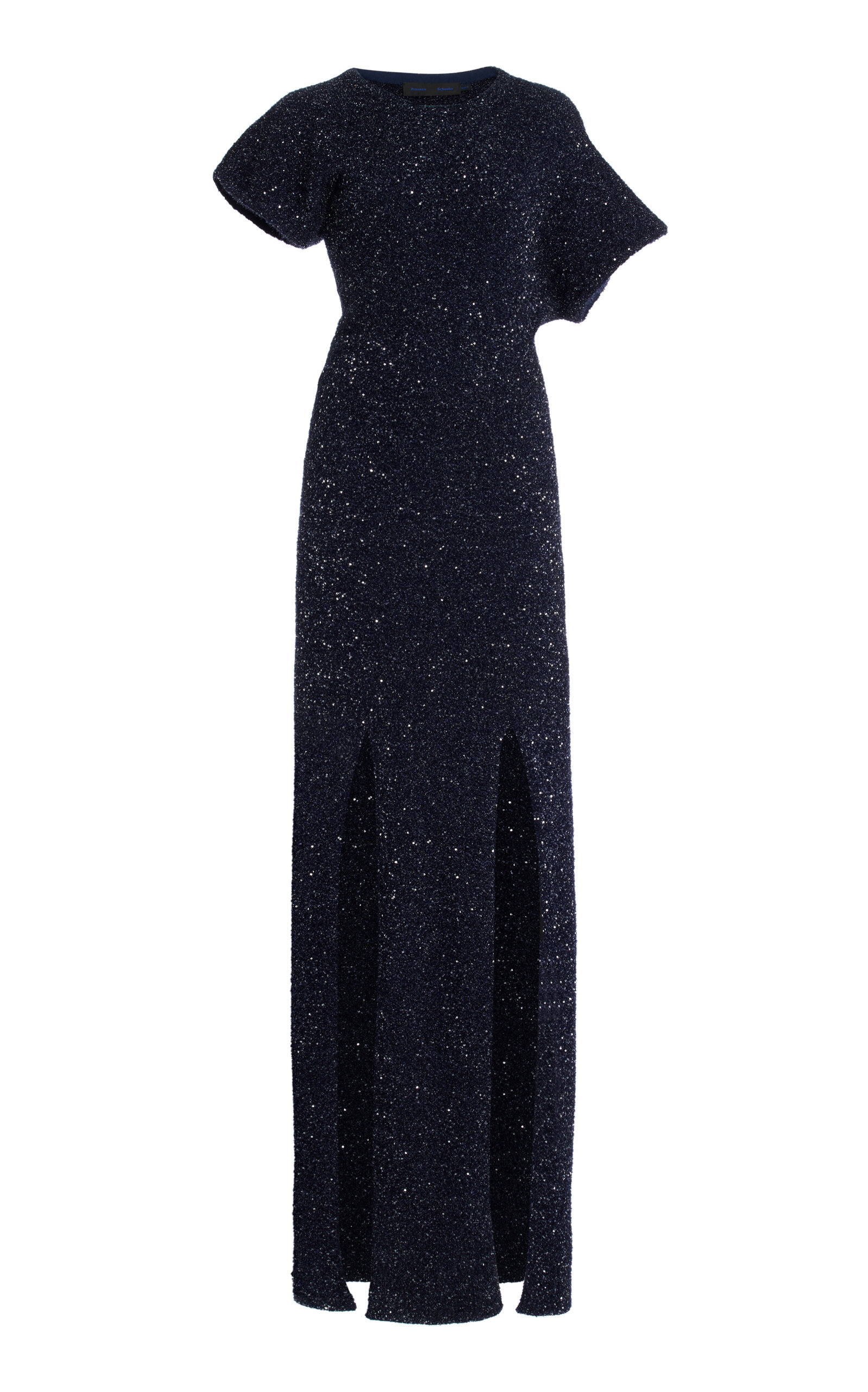Proenza Schouler Women's Technical Sequin Knit Dress In Blue