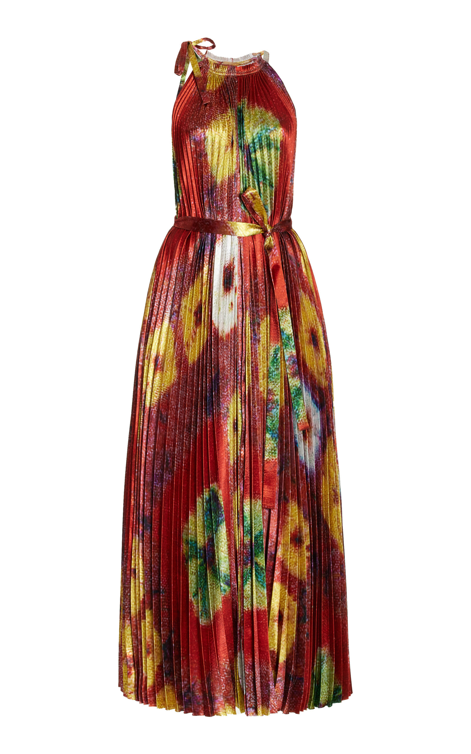 Ulla Johnson Women's Amiko Accordion Pleated Maxi Dress In Medallion