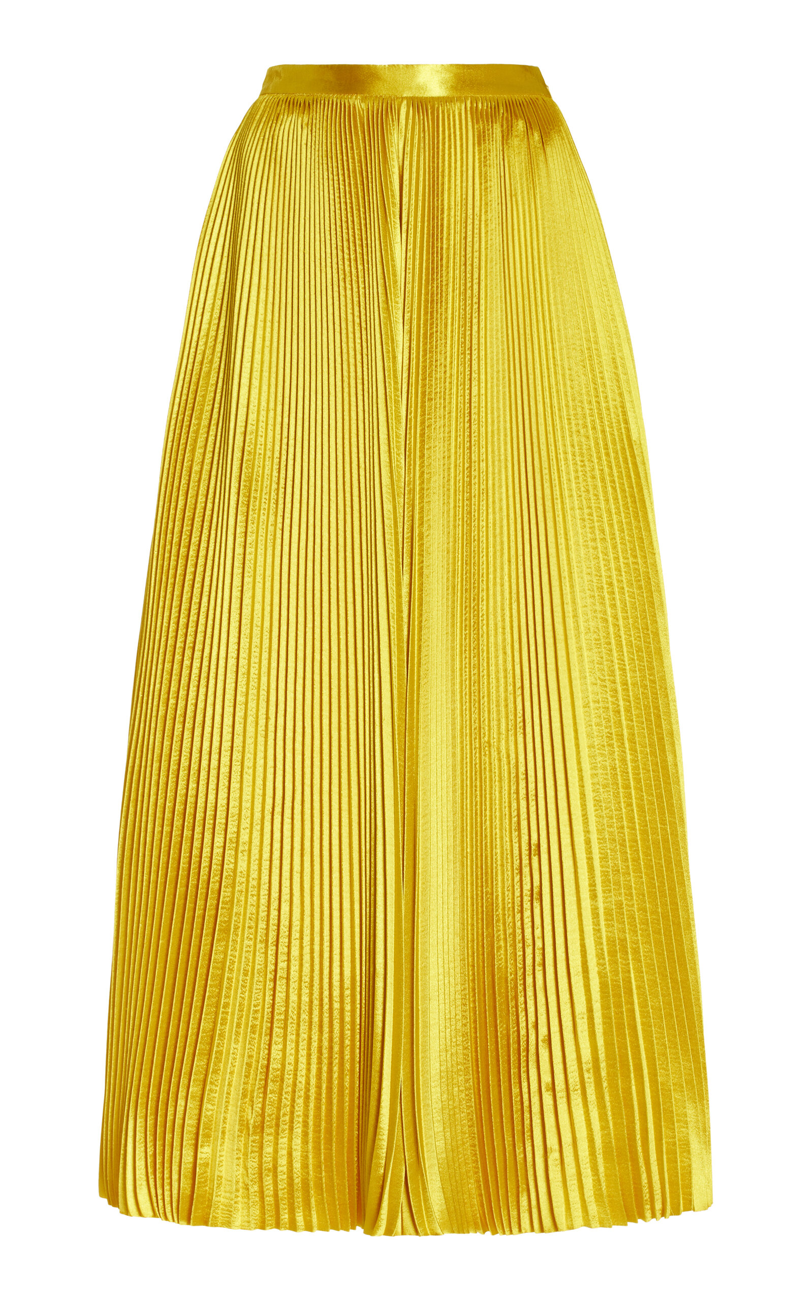 Ulla Johnson Women's Rami Accordion Pleated Maxi Skirt In Yellow