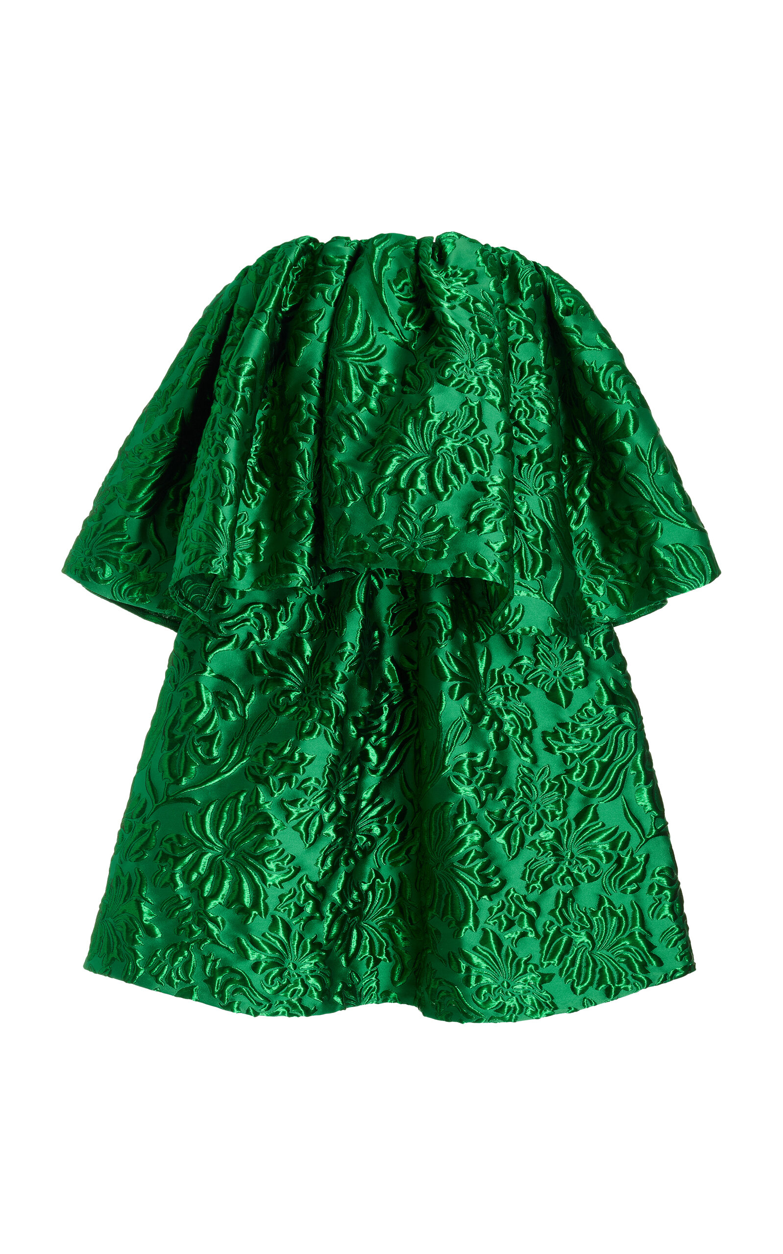 Ulla Johnson Women's Oui Metallic Jacquard Mini Dress In Green