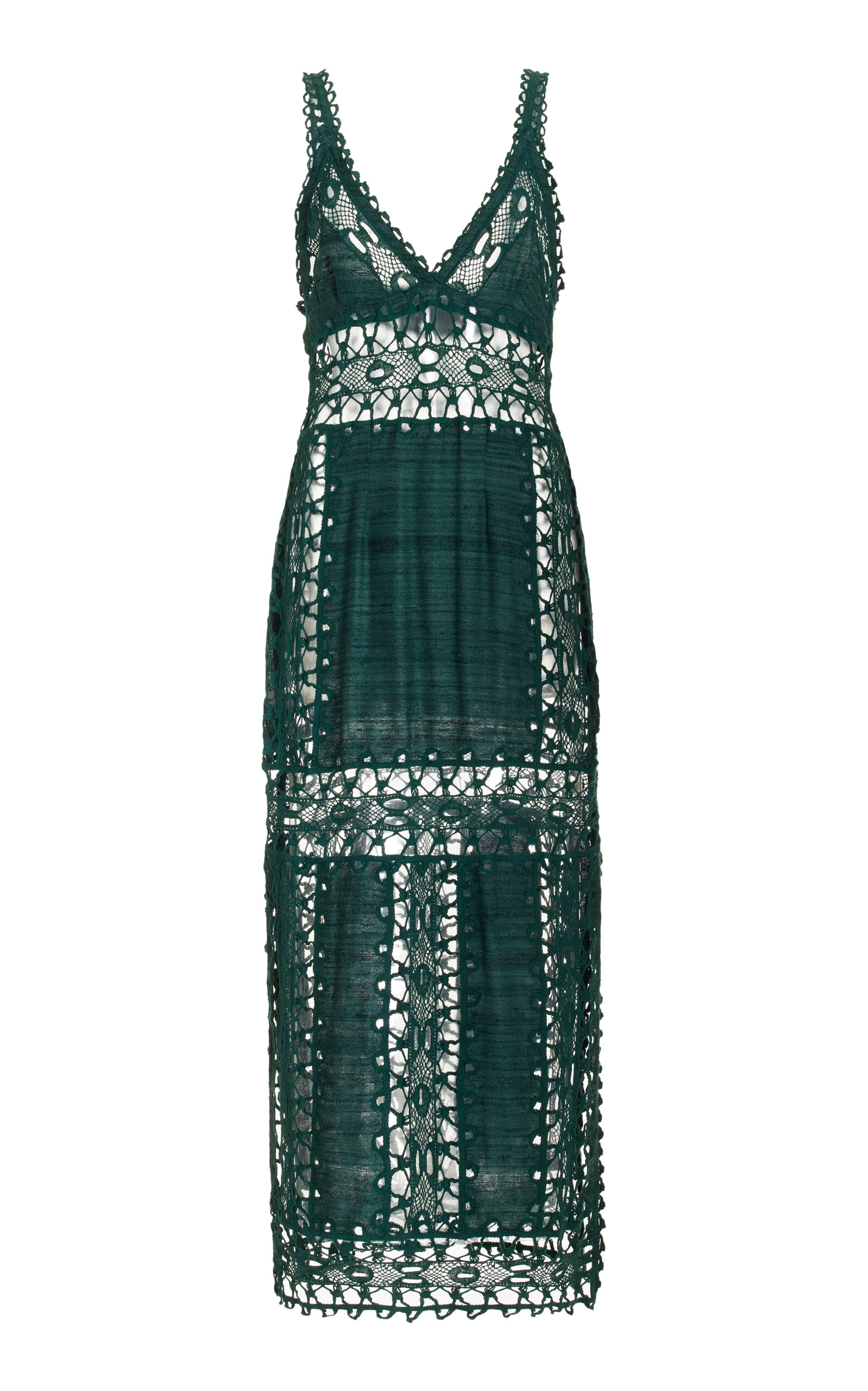 forest green colour dress Forest Green Embellished Ribbon Gown main image 1