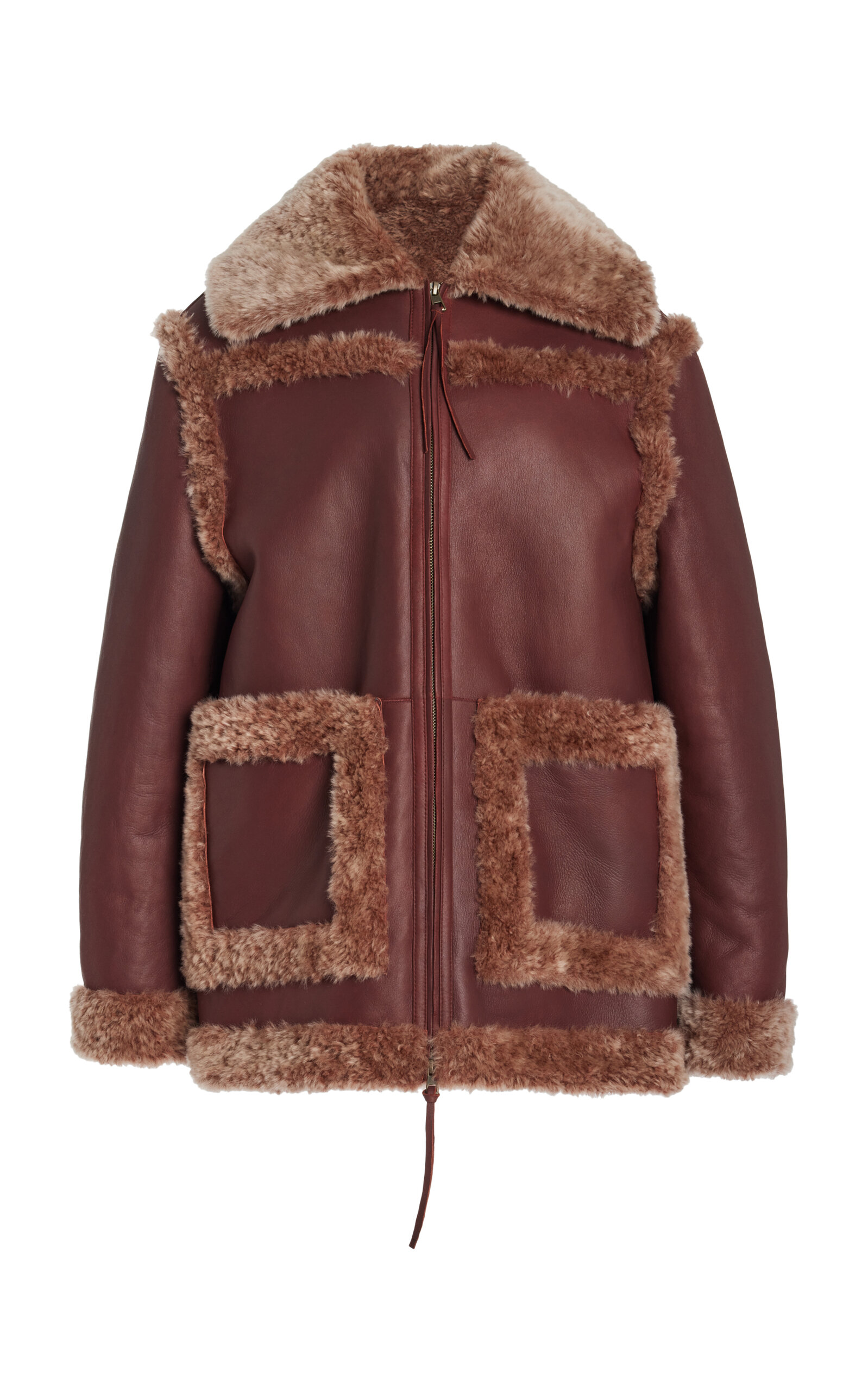 Ulla Johnson Women's Ambrose Shearling Jacket In Purple