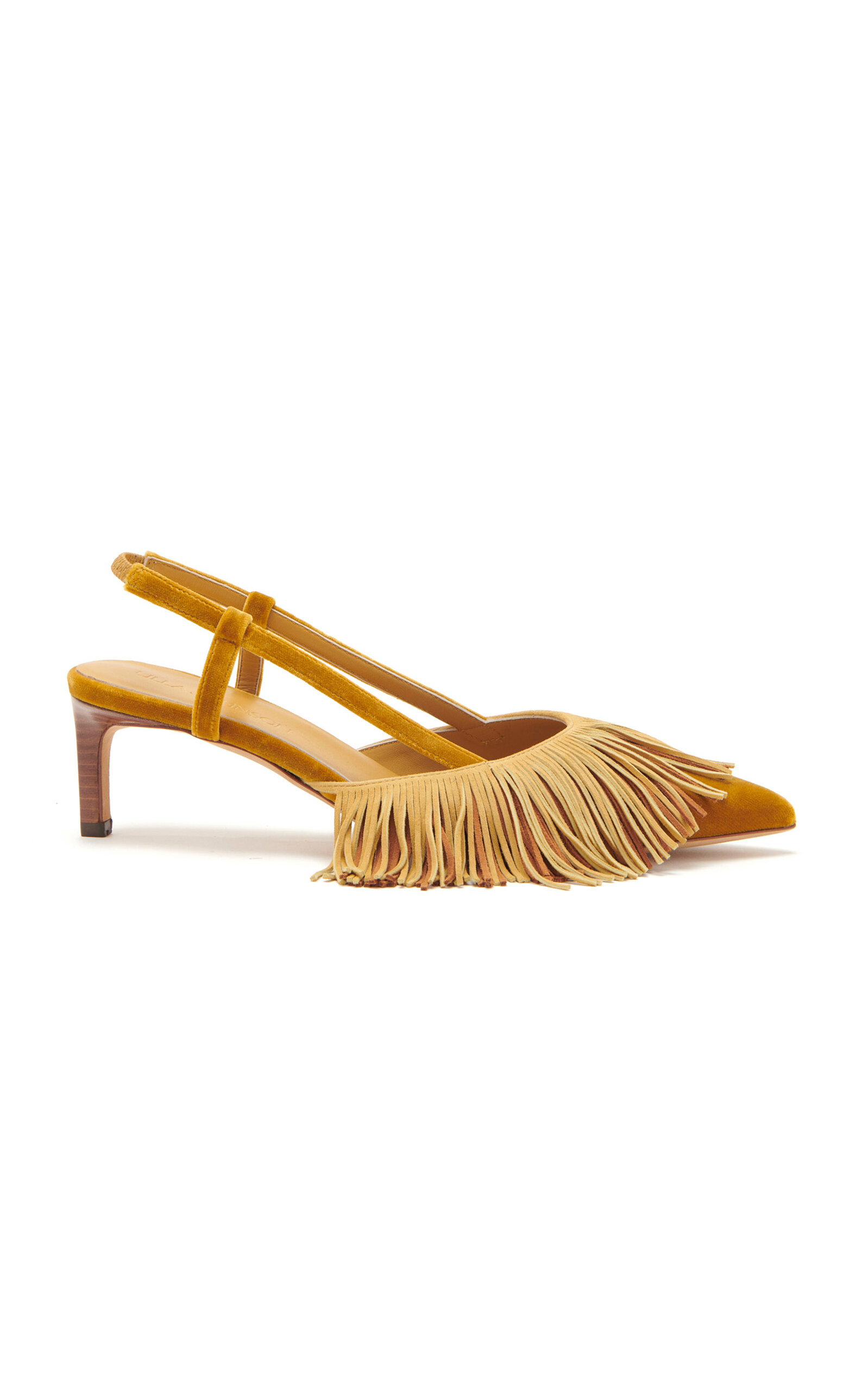 ULLA JOHNSON WOMEN'S SHIRA FRINGE SUEDE PUMPS