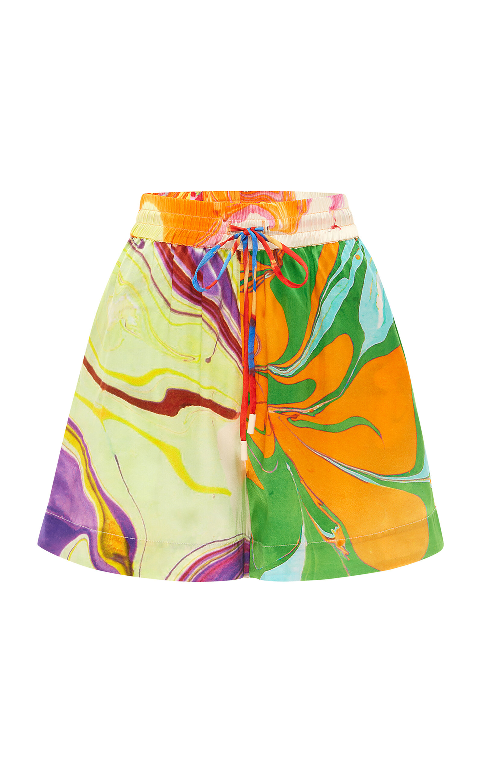 Alemais Women's Luca Silk Satin Mini Shorts In Multi | ModeSens