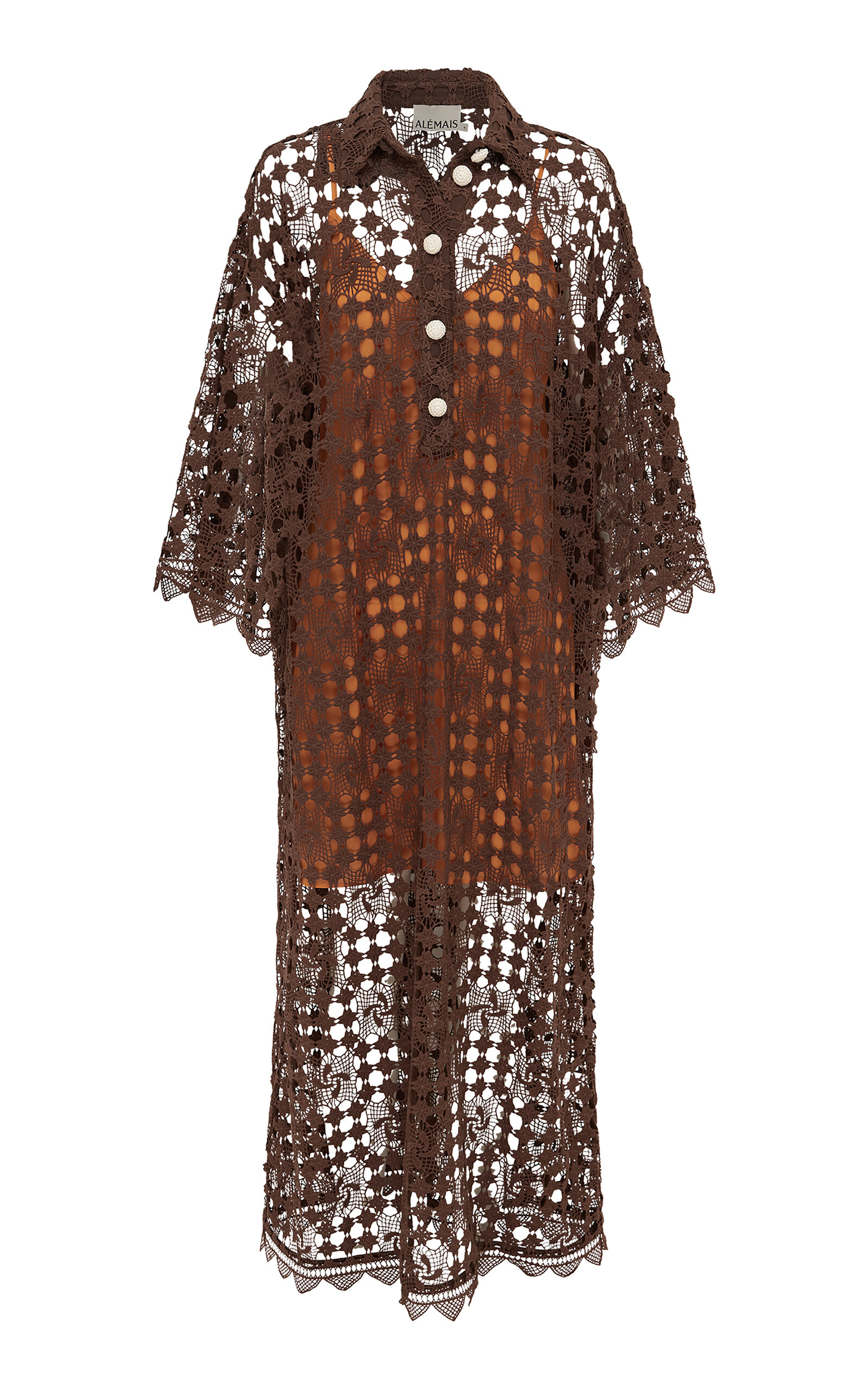 Alemais Women's Patti Cotton Lace Shirtdress In Brown | ModeSens Alemais Women's Patti Cotton Lace Shirtdress In Brown | ModeSens