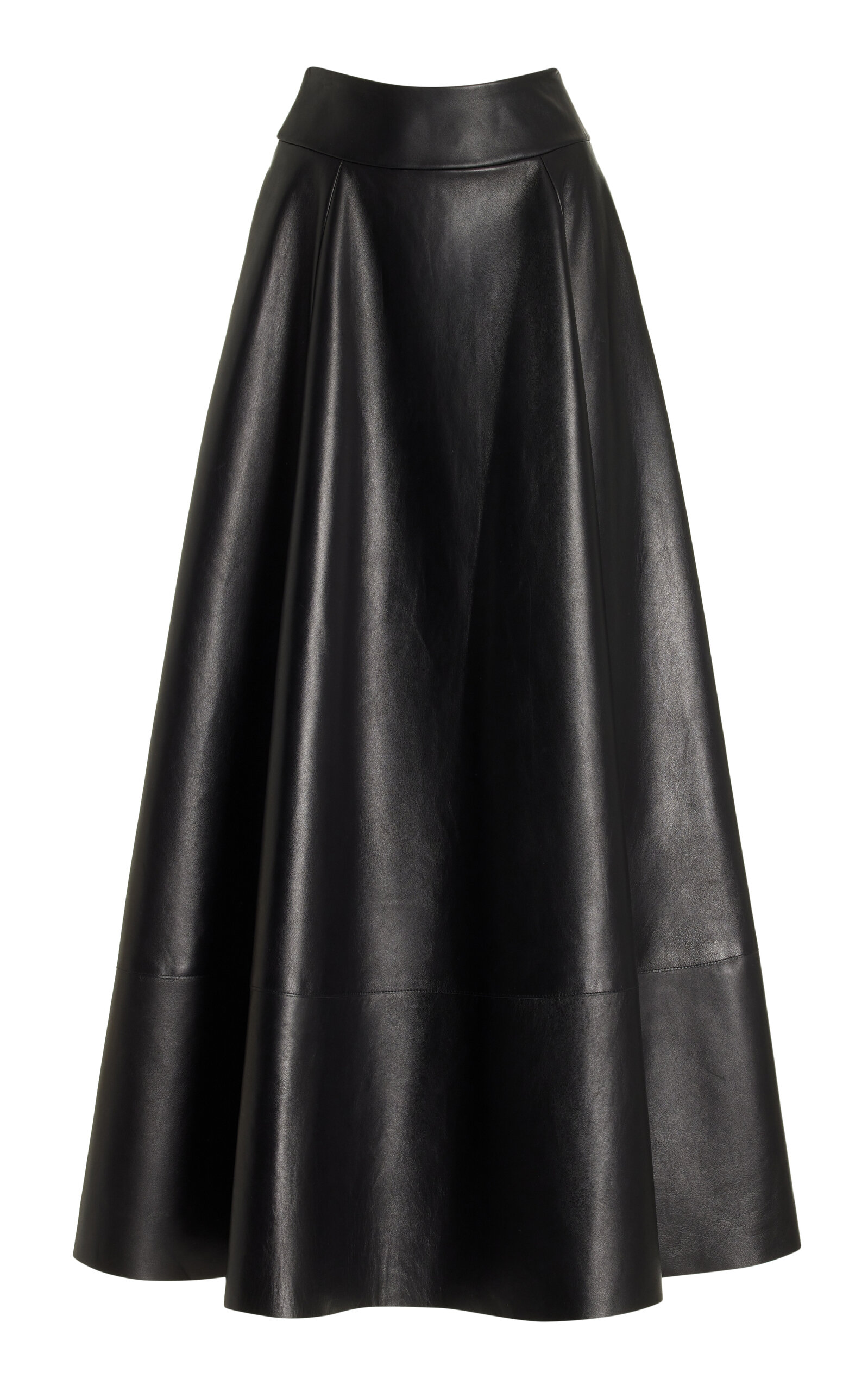 Brandon Maxwell Parker Leather Maxi Skirt - Women's Clothing