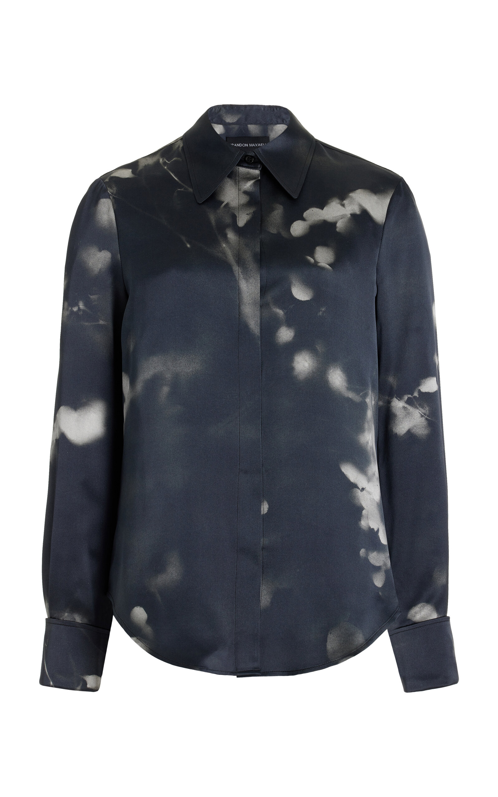 Brandon Maxwell Women's The Spence Silk Button-down Shirt In Multi