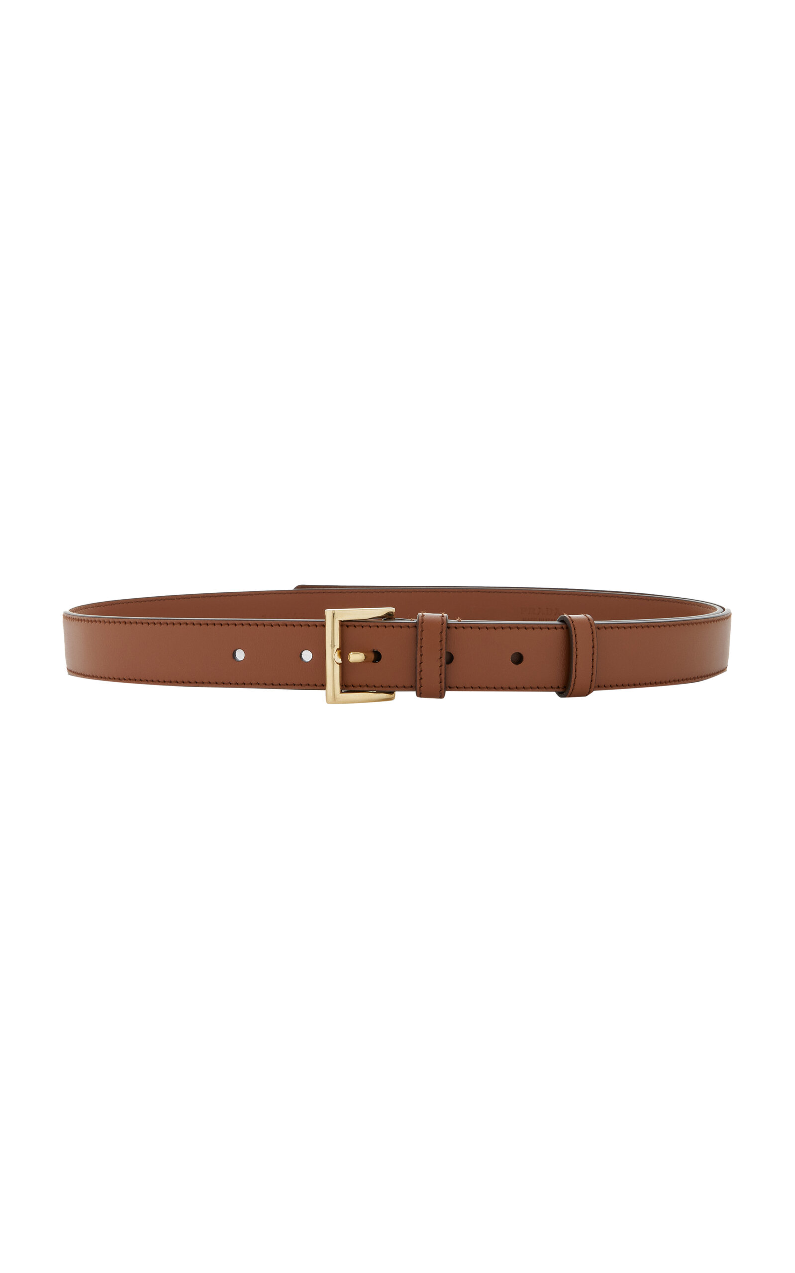 Prada Leather Belt In Brown