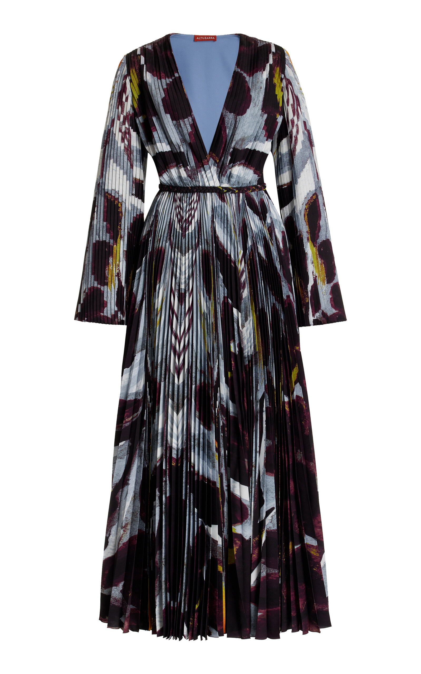 Shop Altuzarra Antiparos Maxi Wrap Dress In Multi