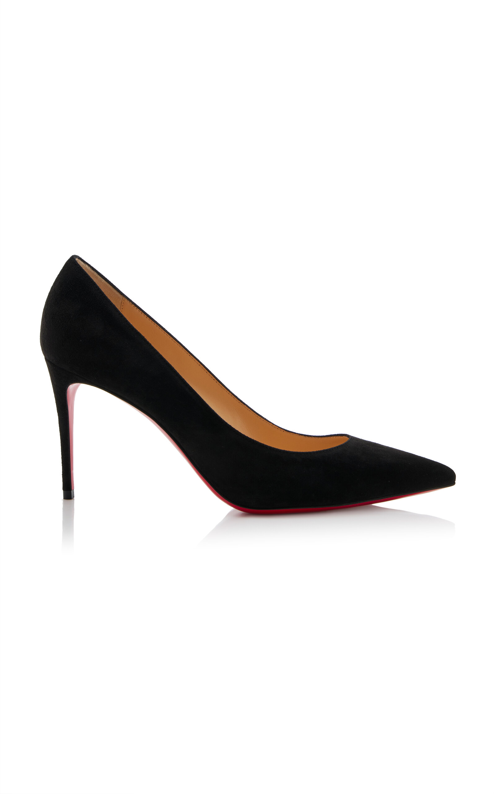 Shop Christian Louboutin Kate 85mm Suede Pumps In Black