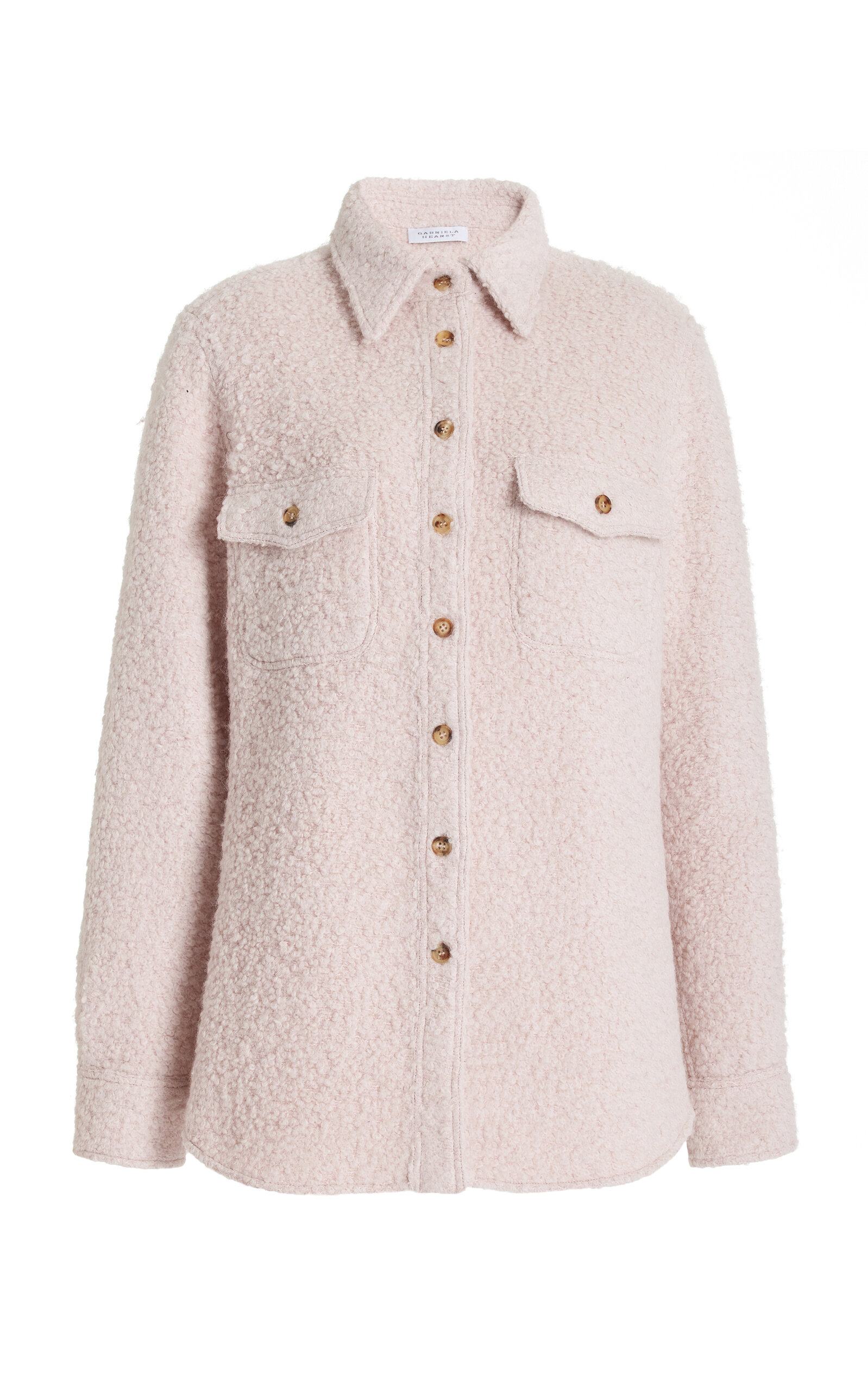 Gabriela Hearst Women's John Austin Cashmere Button-down Shirt In Pink