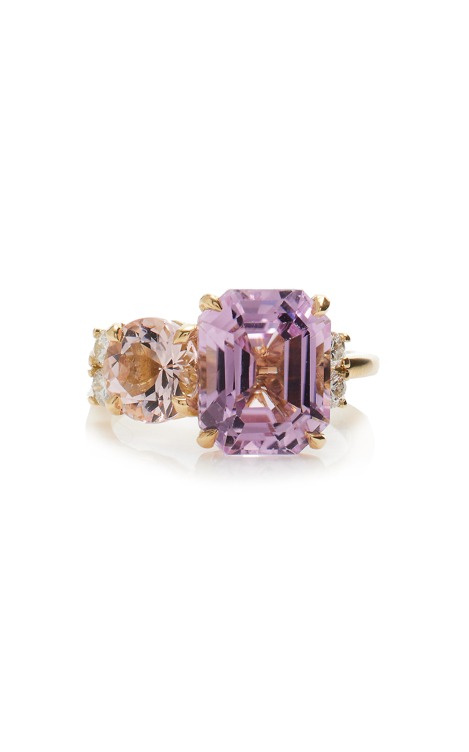 Jamie Wolf Women's 18K Yellow Gold Kunzite; Morganite Ring