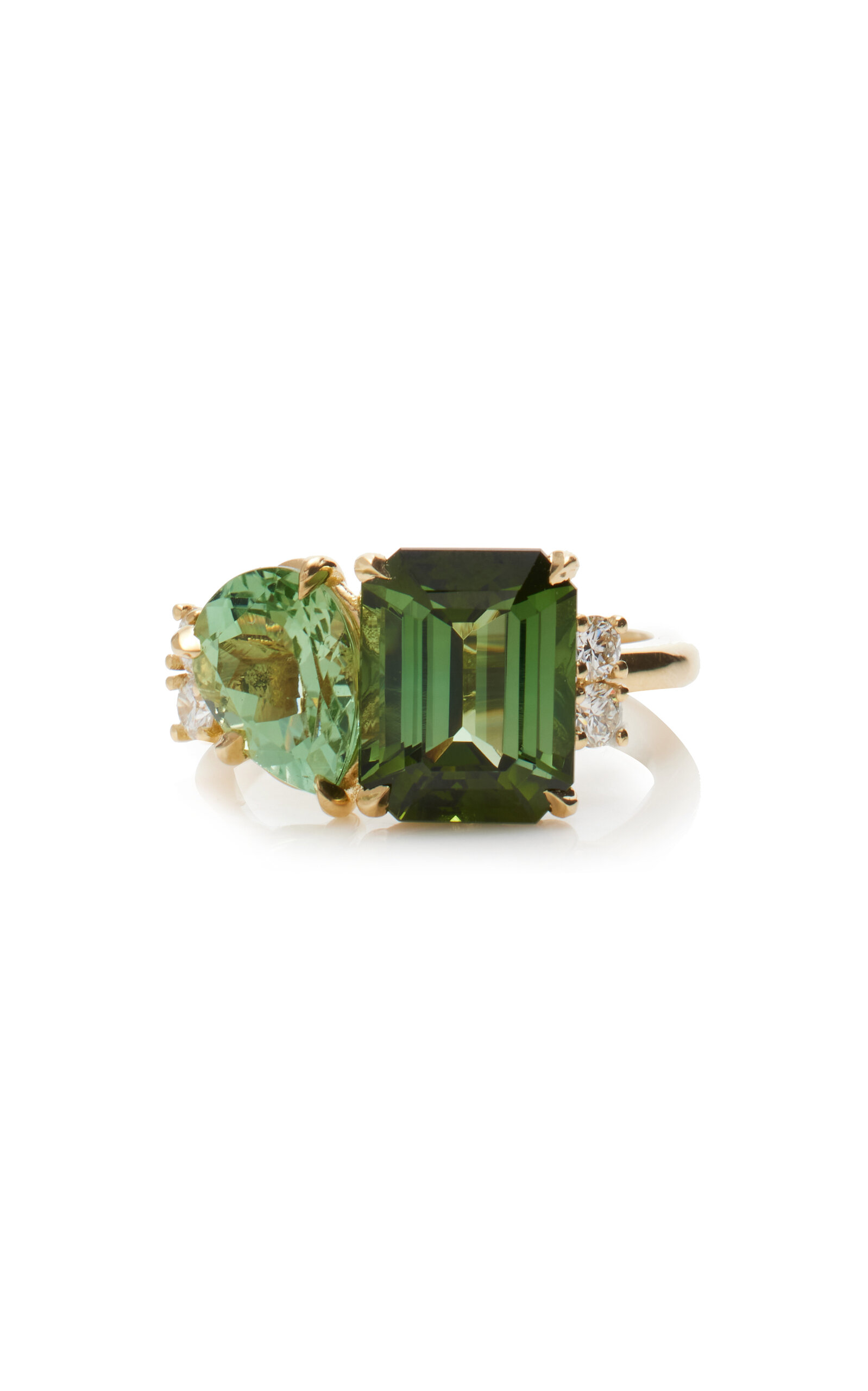 18K Yellow Gold Tourmaline Ring