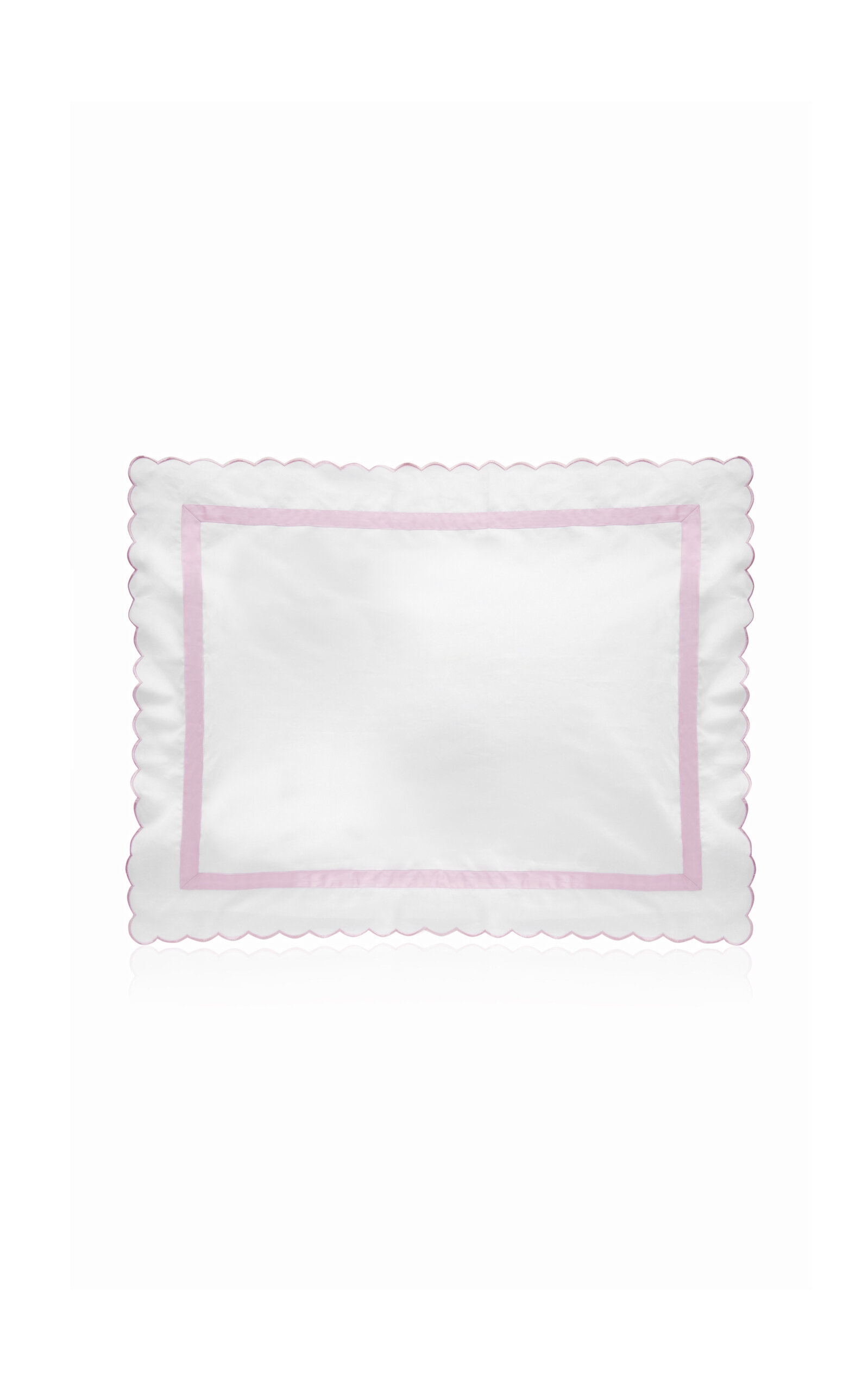 Los Encajeros Europa Satin Standard Sham In Pink