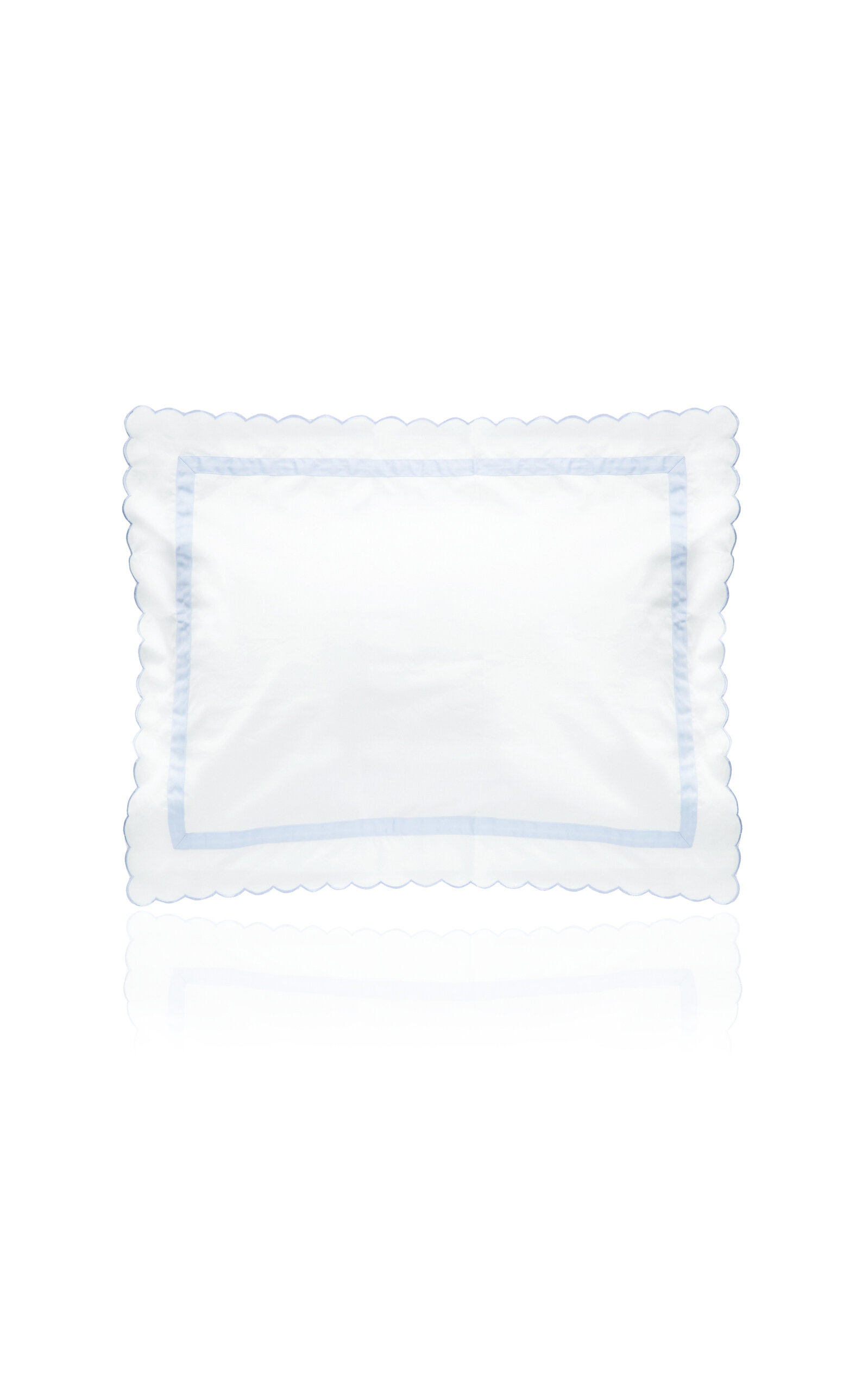 Los Encajeros Exclusive Europa Satin Standard Sham - Blue