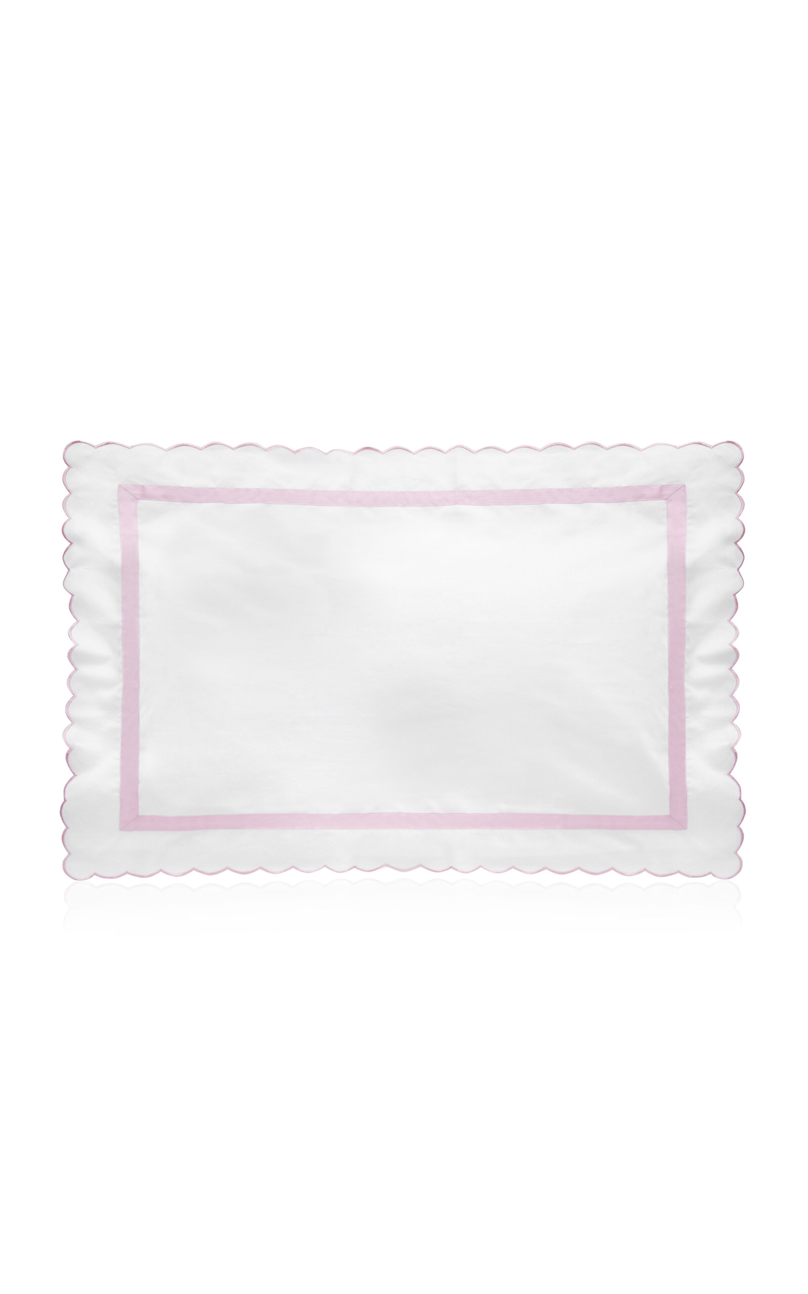 Los Encajeros Europa Satin King Sham In Pink