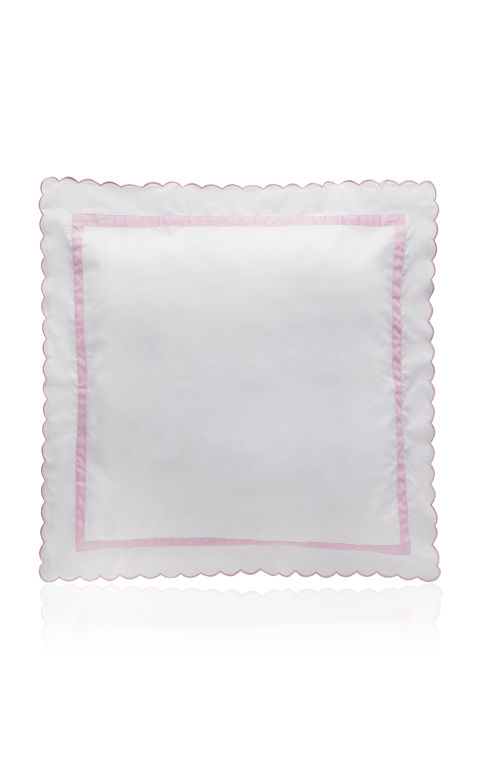 Los Encajeros Europa Satin Euro Sham In Pink