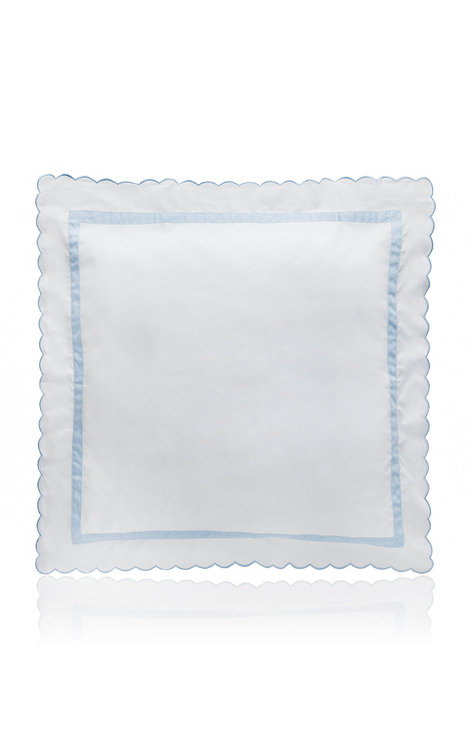 Los Encajeros Exclusive Europa Satin Euro Sham - Blue