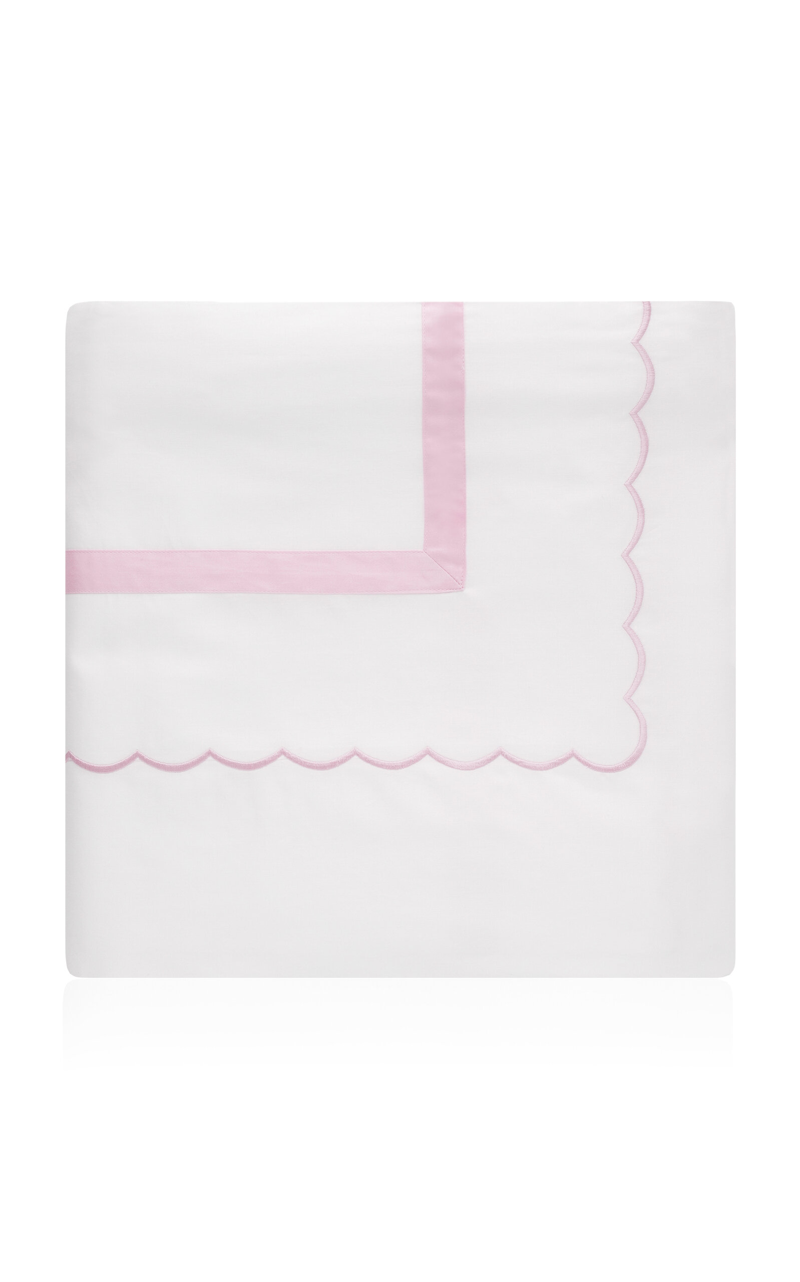 Los Encajeros Europa Satin Queen Duvet Cover In Pink