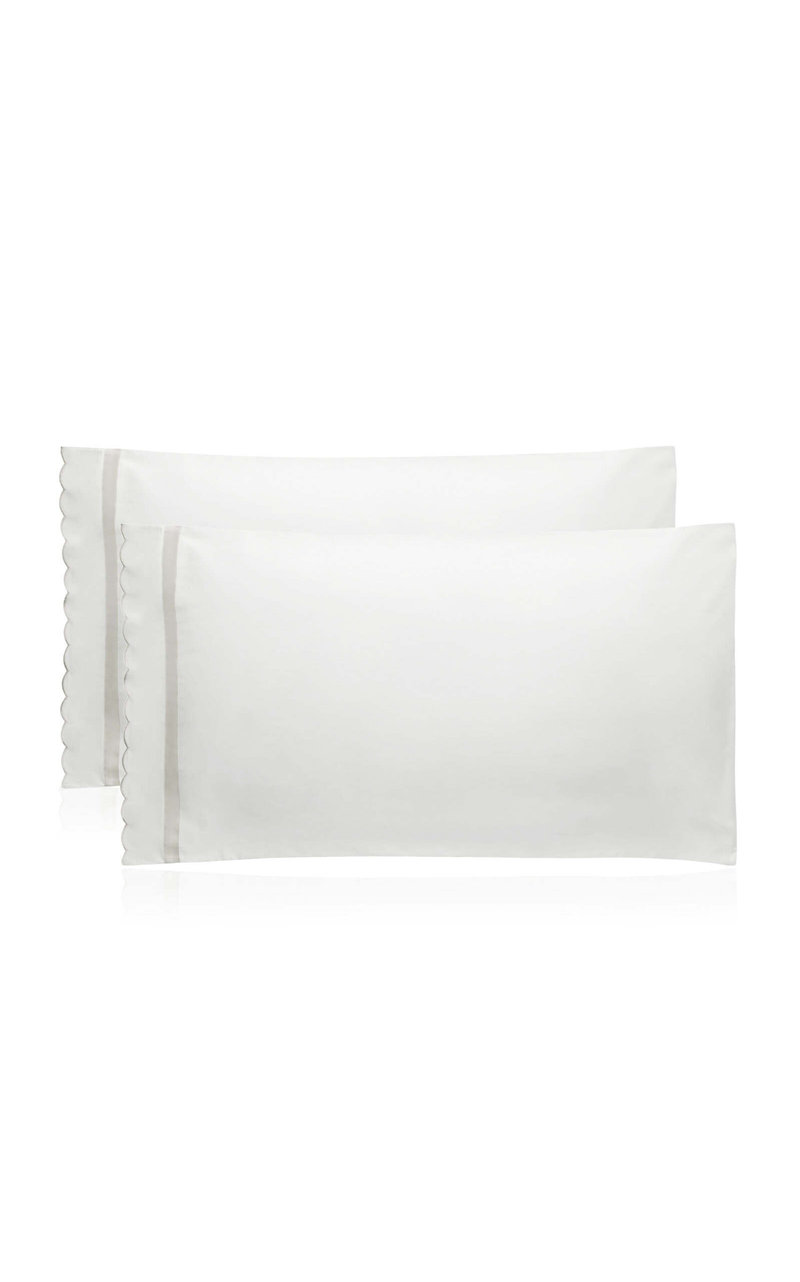 Los Encajeros Exclusive Europa Satin Set-of-Two Standard Pillowcases - Grey
