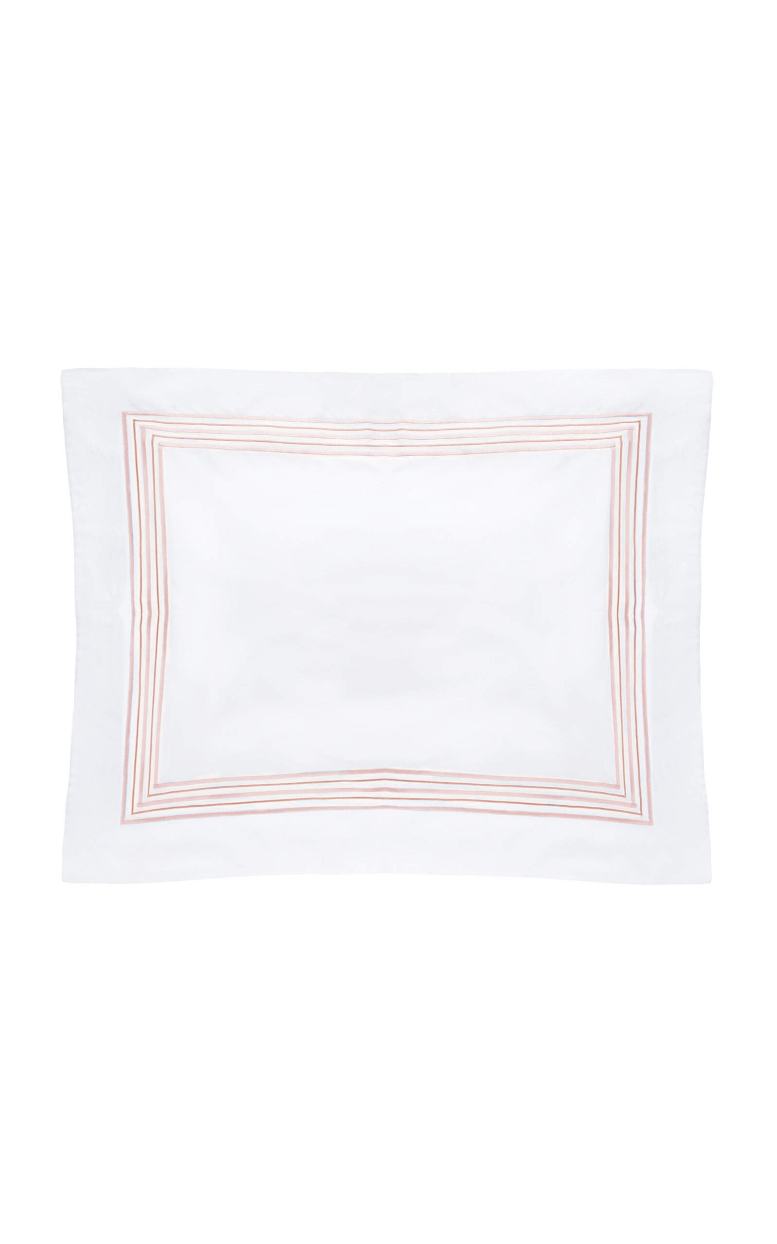 Los Encajeros Five Lineas Satin Standard Sham In Pink