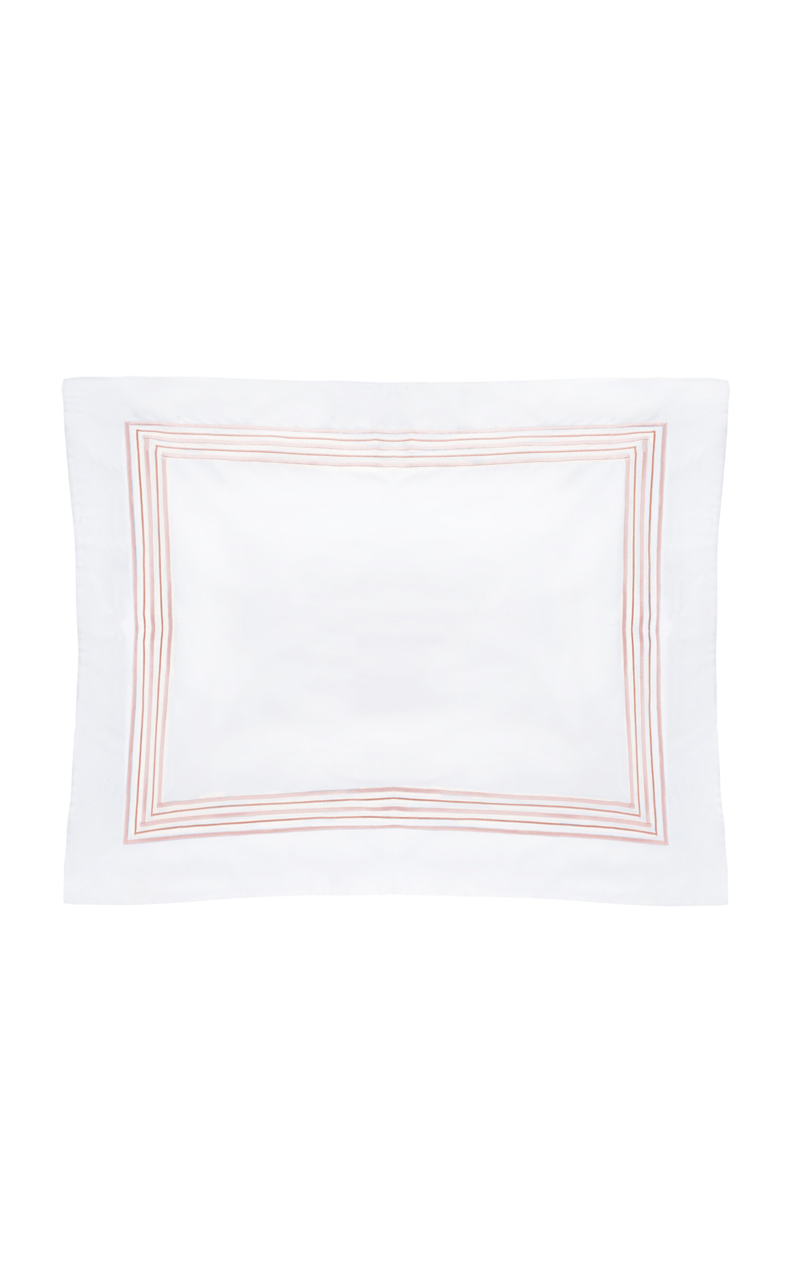 Los Encajeros Five Lineas Satin King Sham In Pink