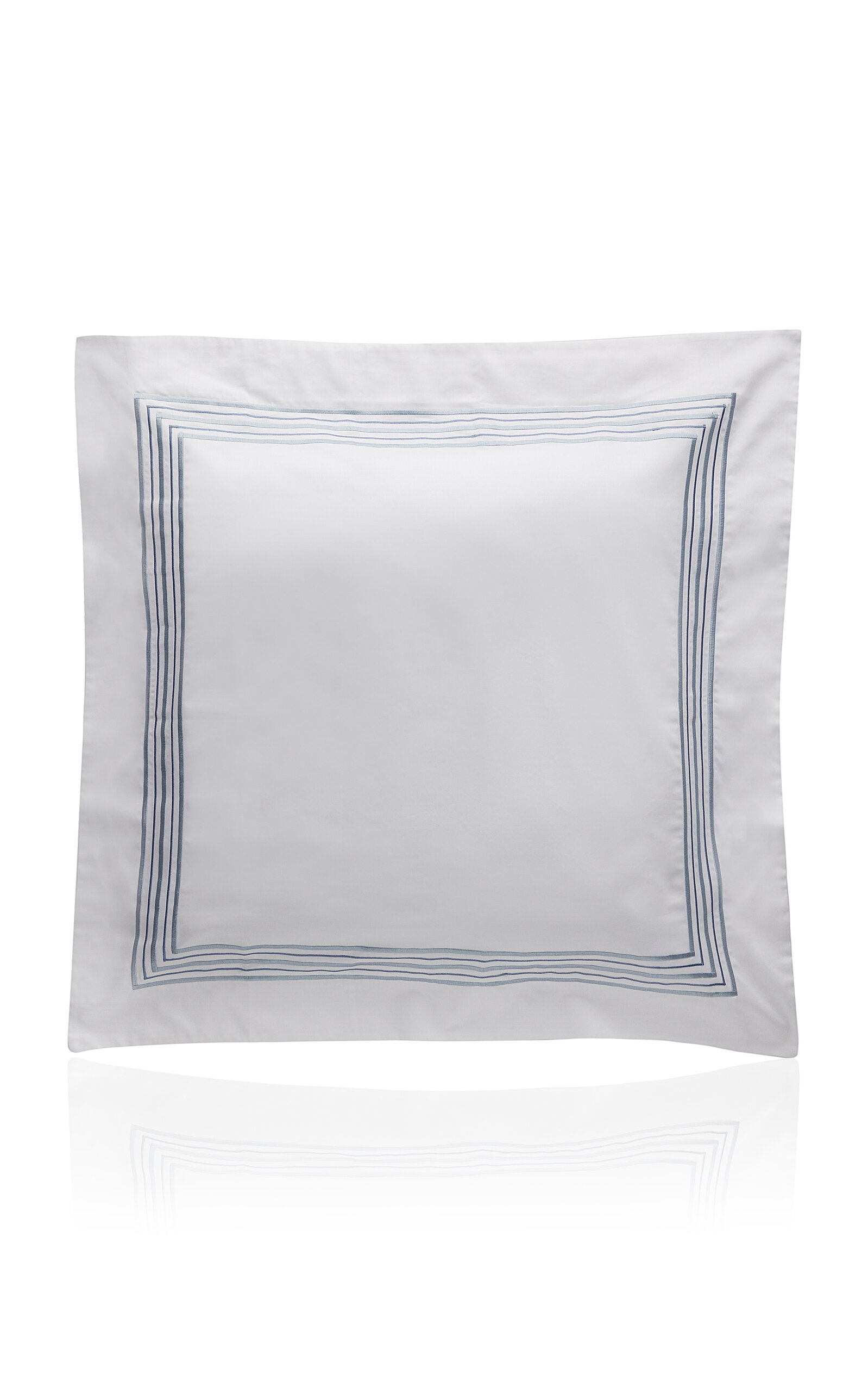 Los Encajeros Exclusive Five Lineas Satin Euro Sham - Blue