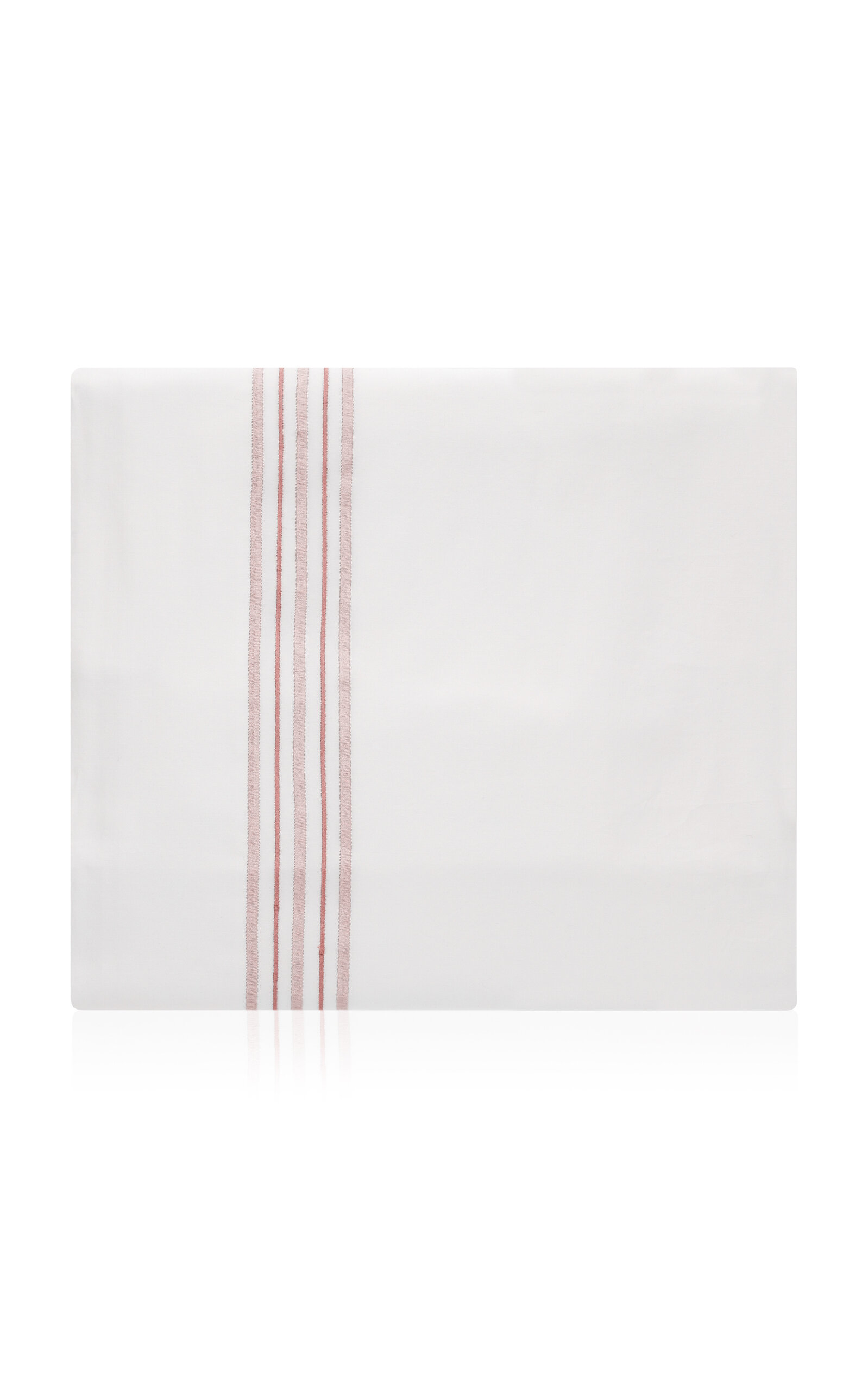 Los Encajeros Five Lineas Satin King Top Sheet In Pink