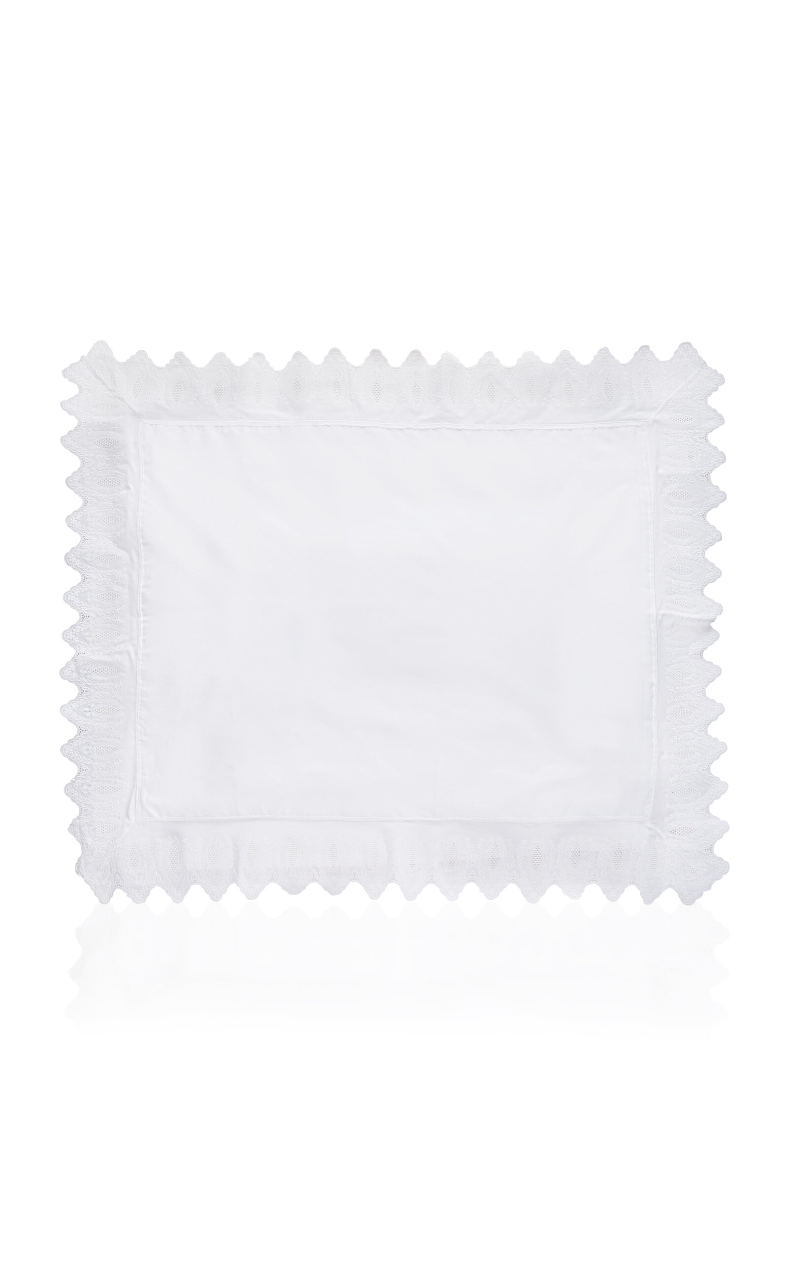 Los Encajeros Mimi Percale Standard Sham In White