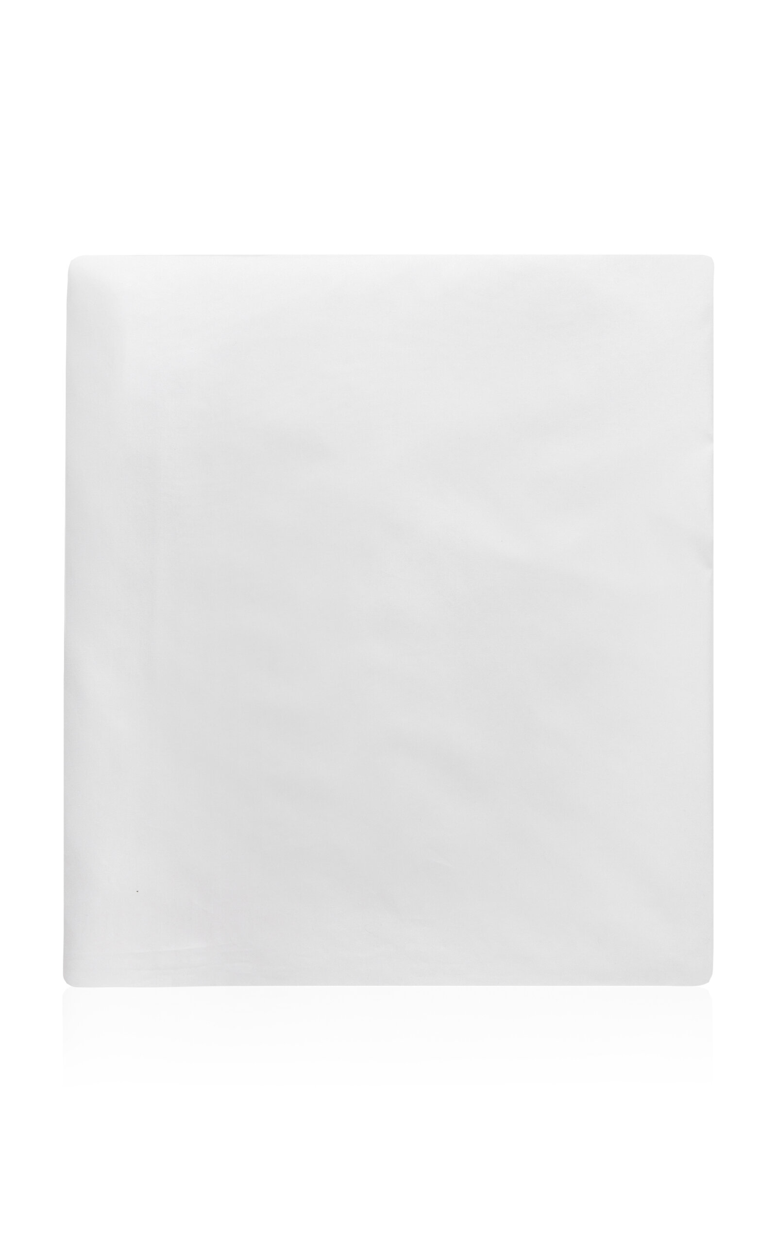 Los Encajeros Hojas Percale Percale Queen Fitted Sheet In White