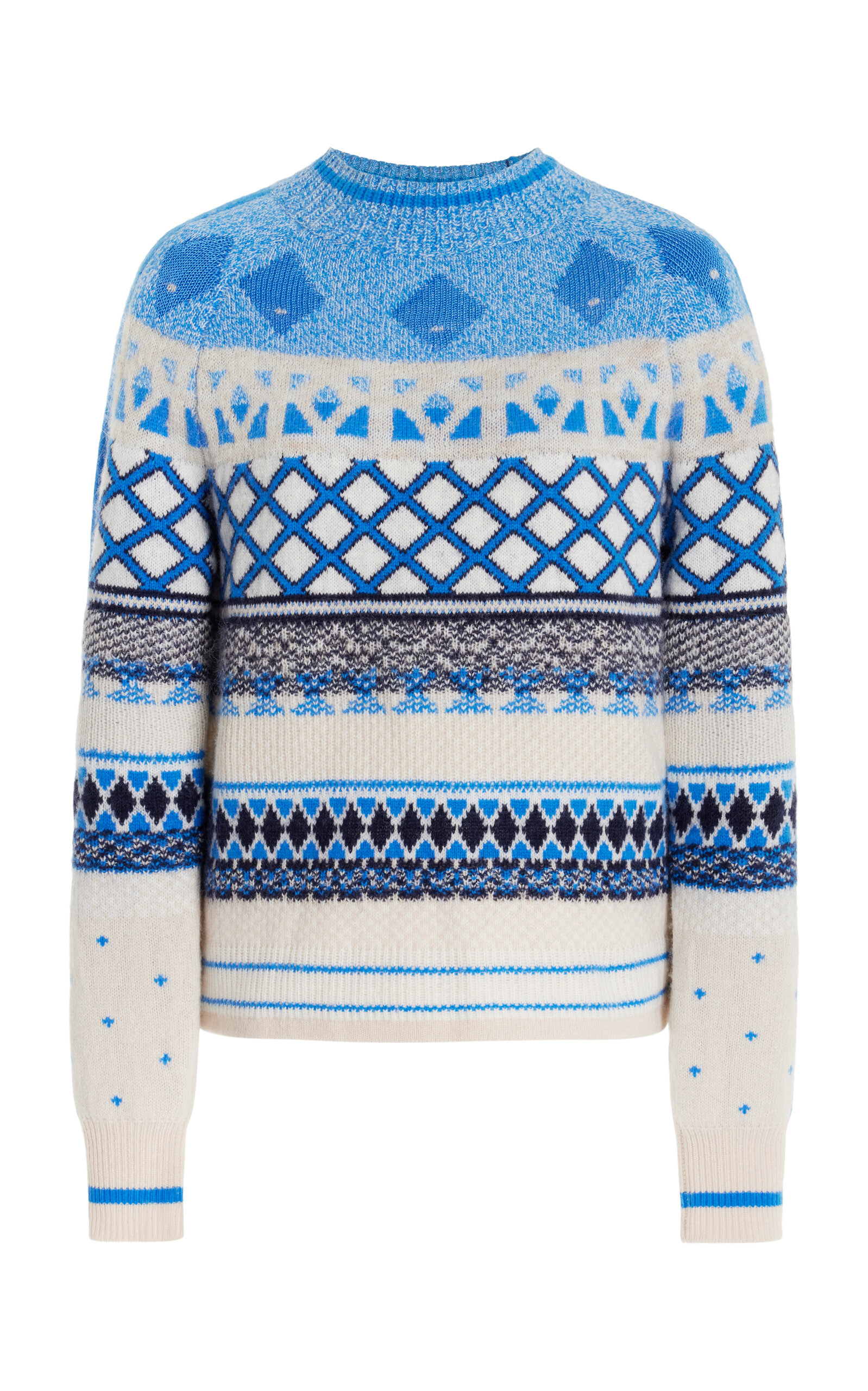 Bogner Annette Knit Wool-blend Sweater In Blue
