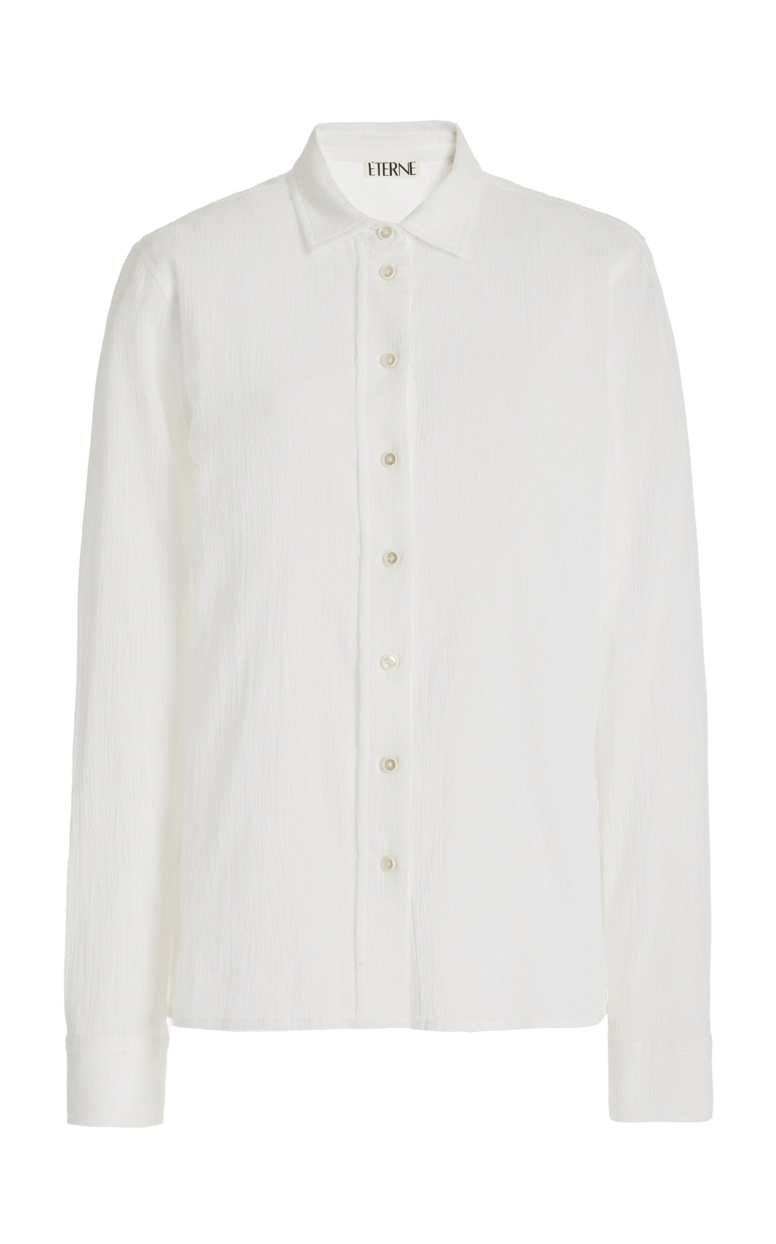 Éterne Exclusive Jolene Cotton Shirt In Ivory