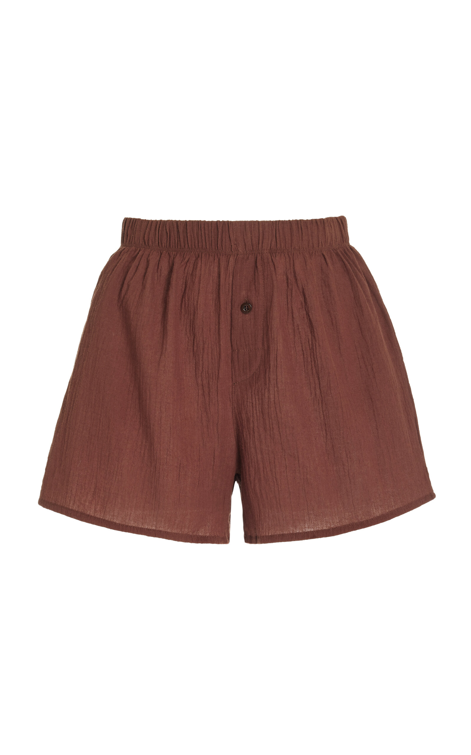 Shop Éterne Exclusive Dylan Cotton Boxer Shorts In Brown