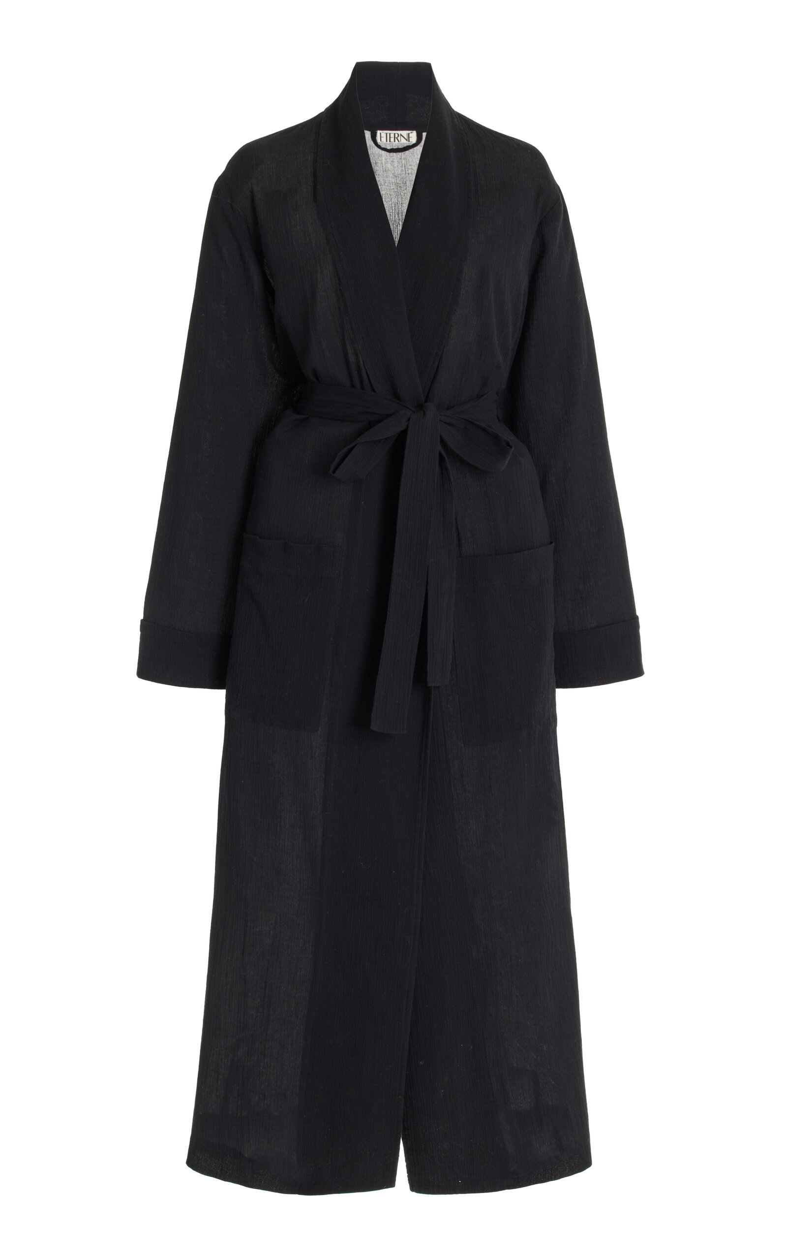 Éterne Lennon Cotton Robe In Black