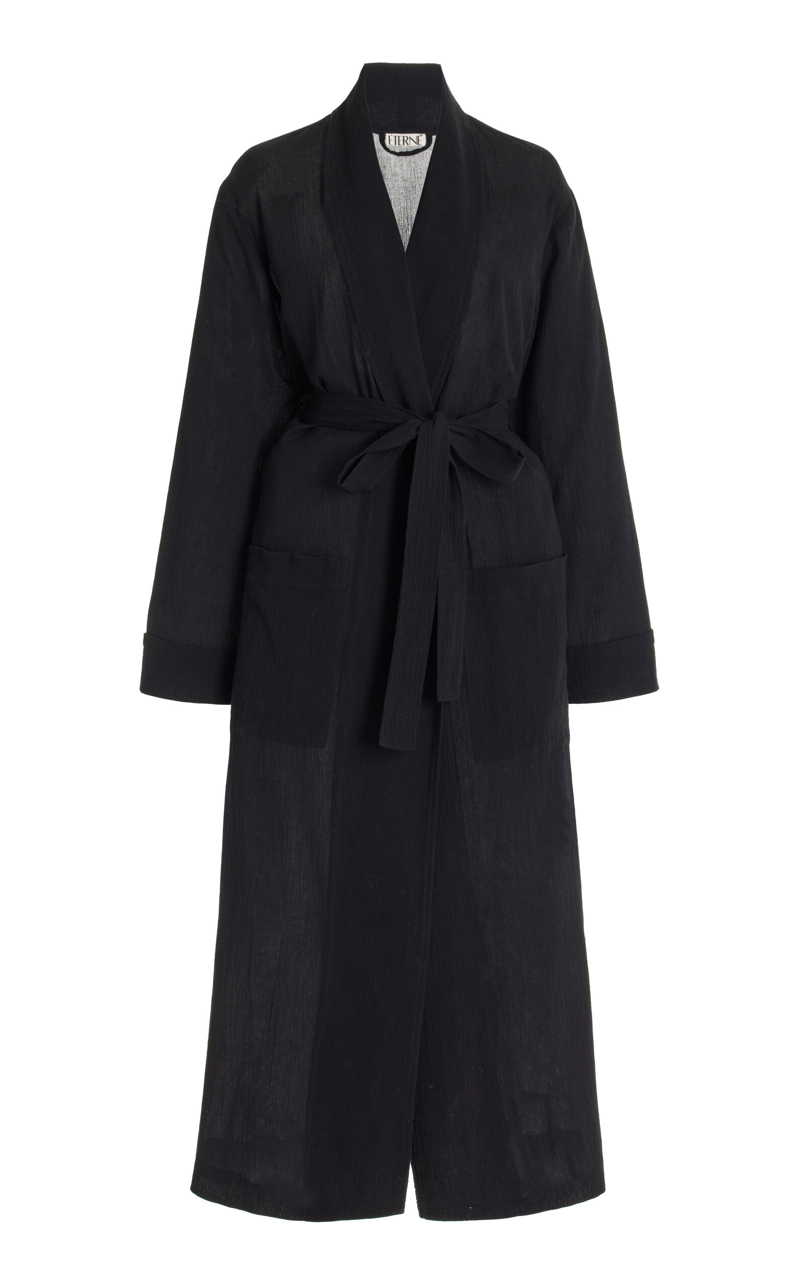 Éterne Exclusive Lennon Cotton Robe In Black
