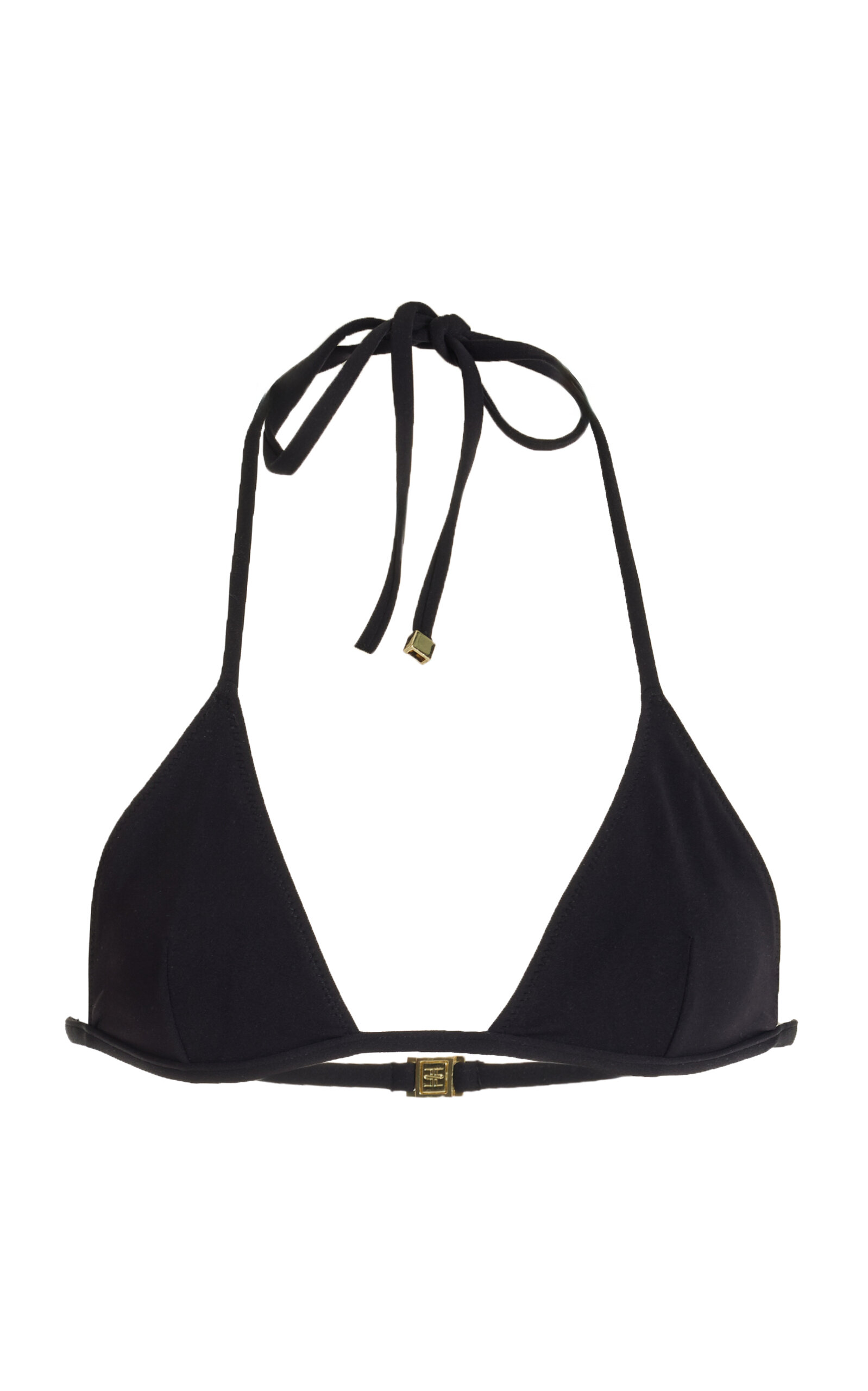 Shop Éterne Exclusive Thea Triangle String Bikini Top In Black