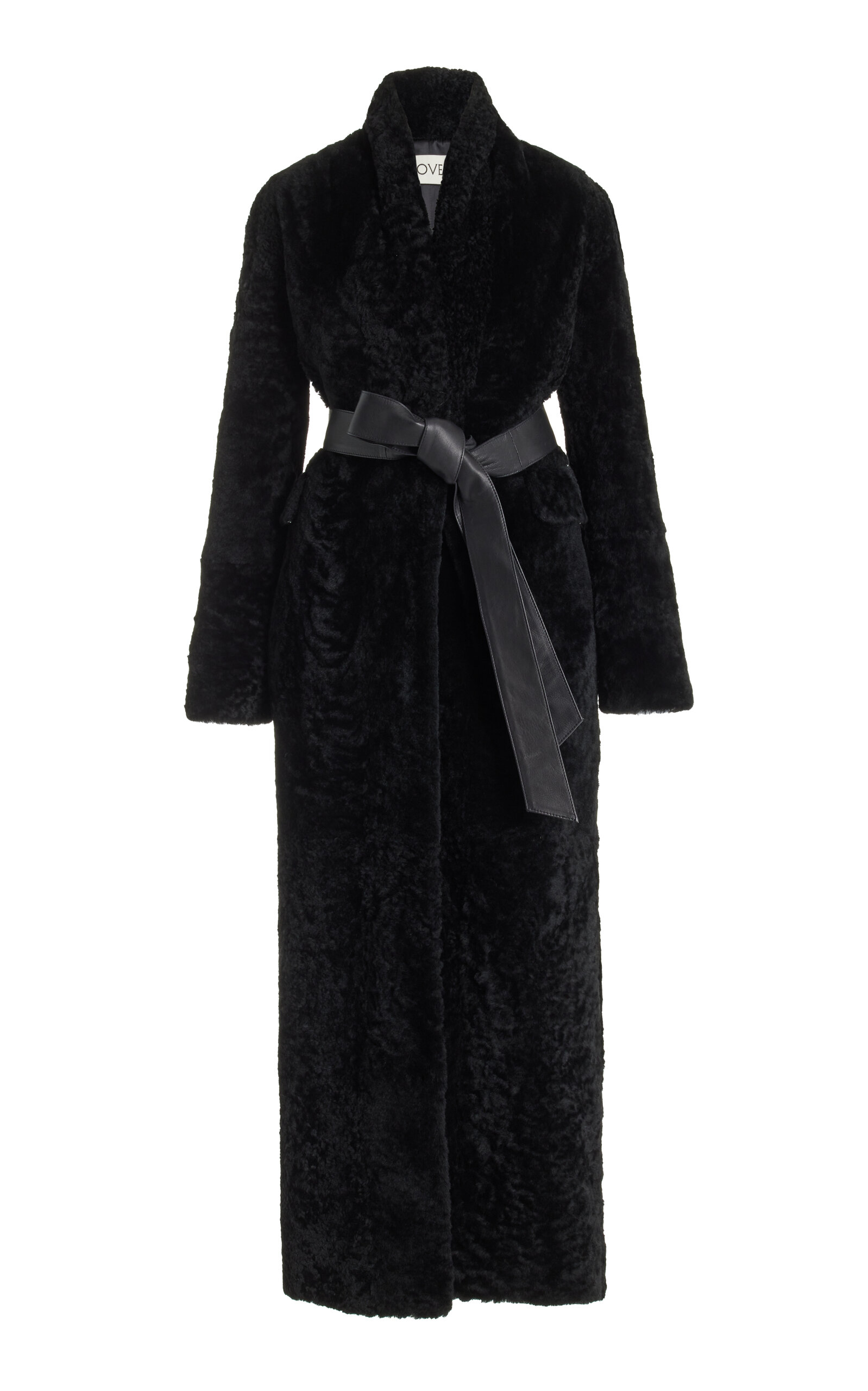 Tove Emily Belted Coat In Black