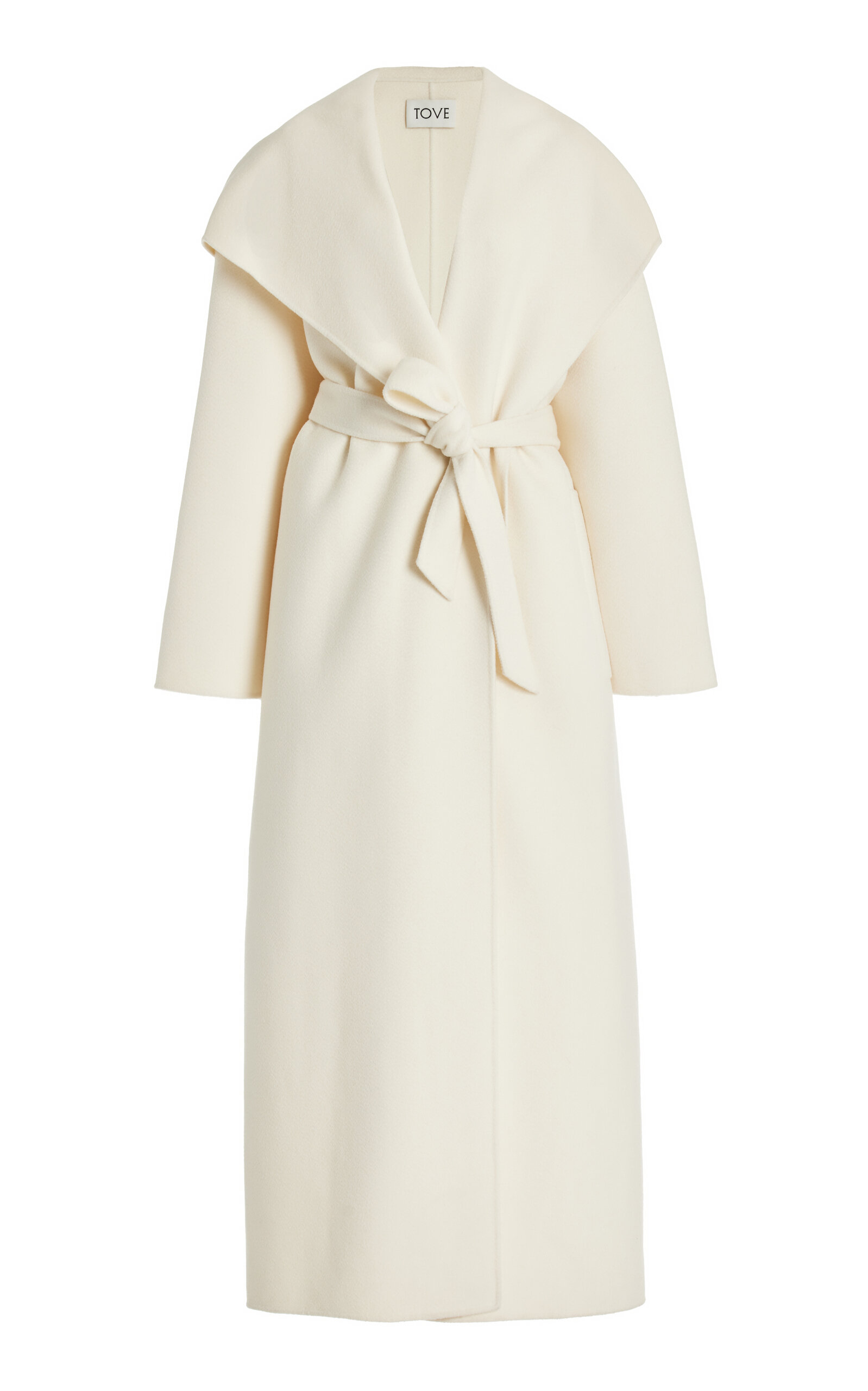 Tove Zinnia Wool Coat In Off-white