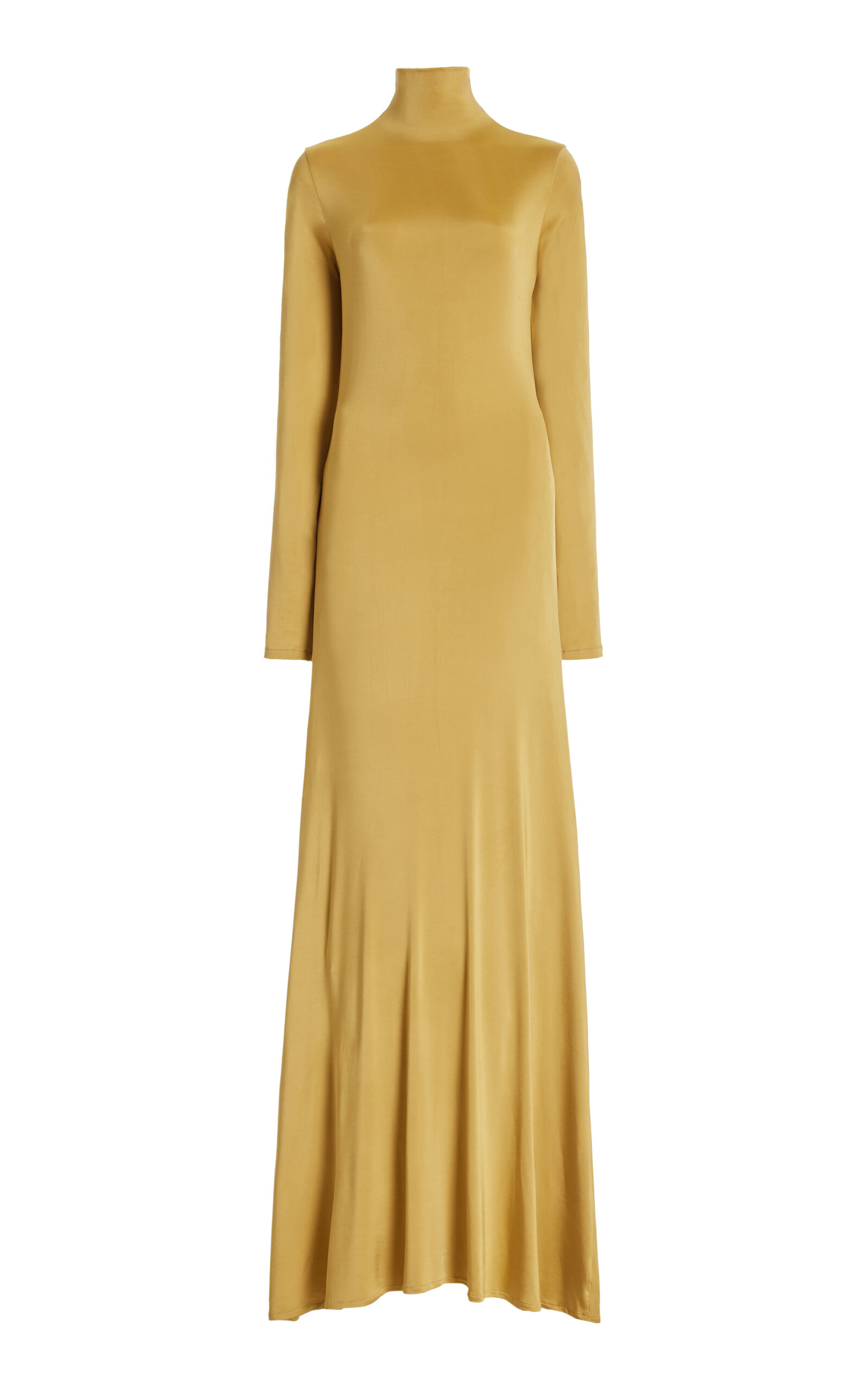 Tove Sacha Mock Neck Maxi Dress In Gold | ModeSens