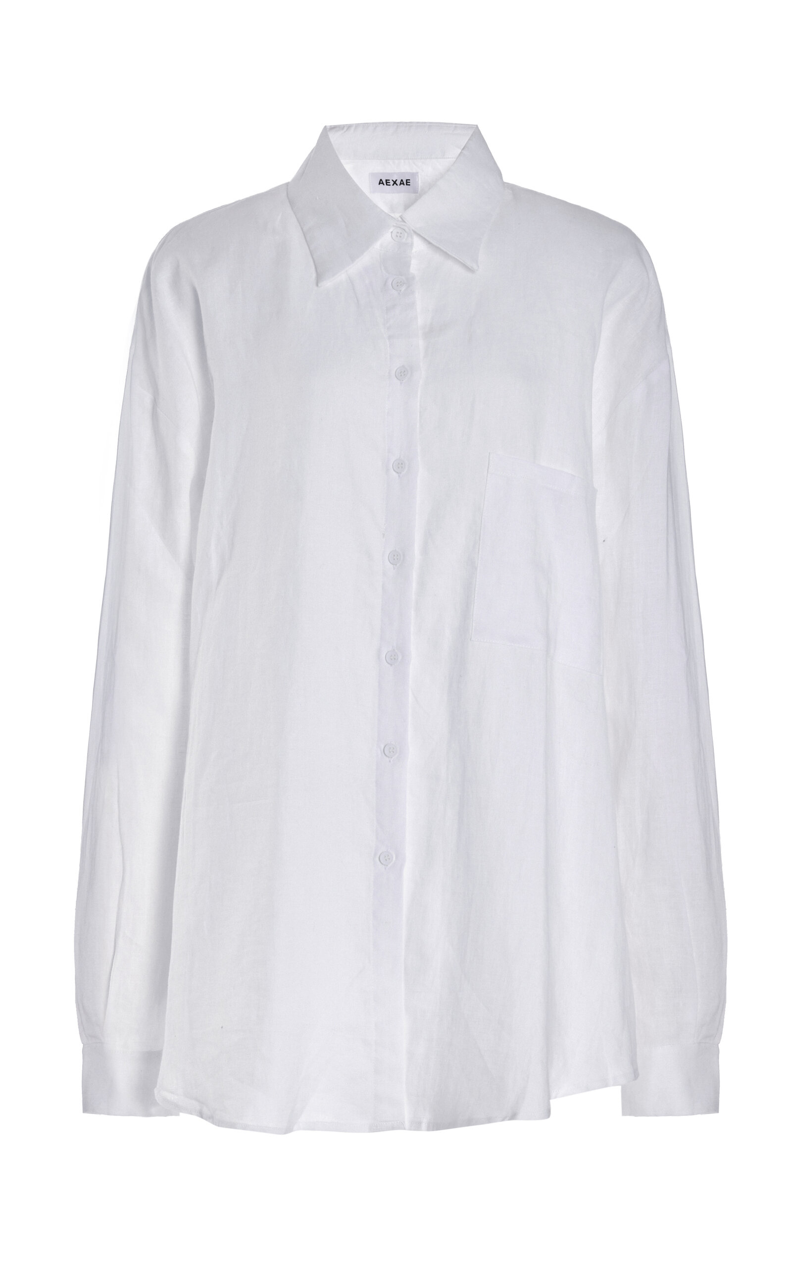Aexae Linen Woven Shirt In White