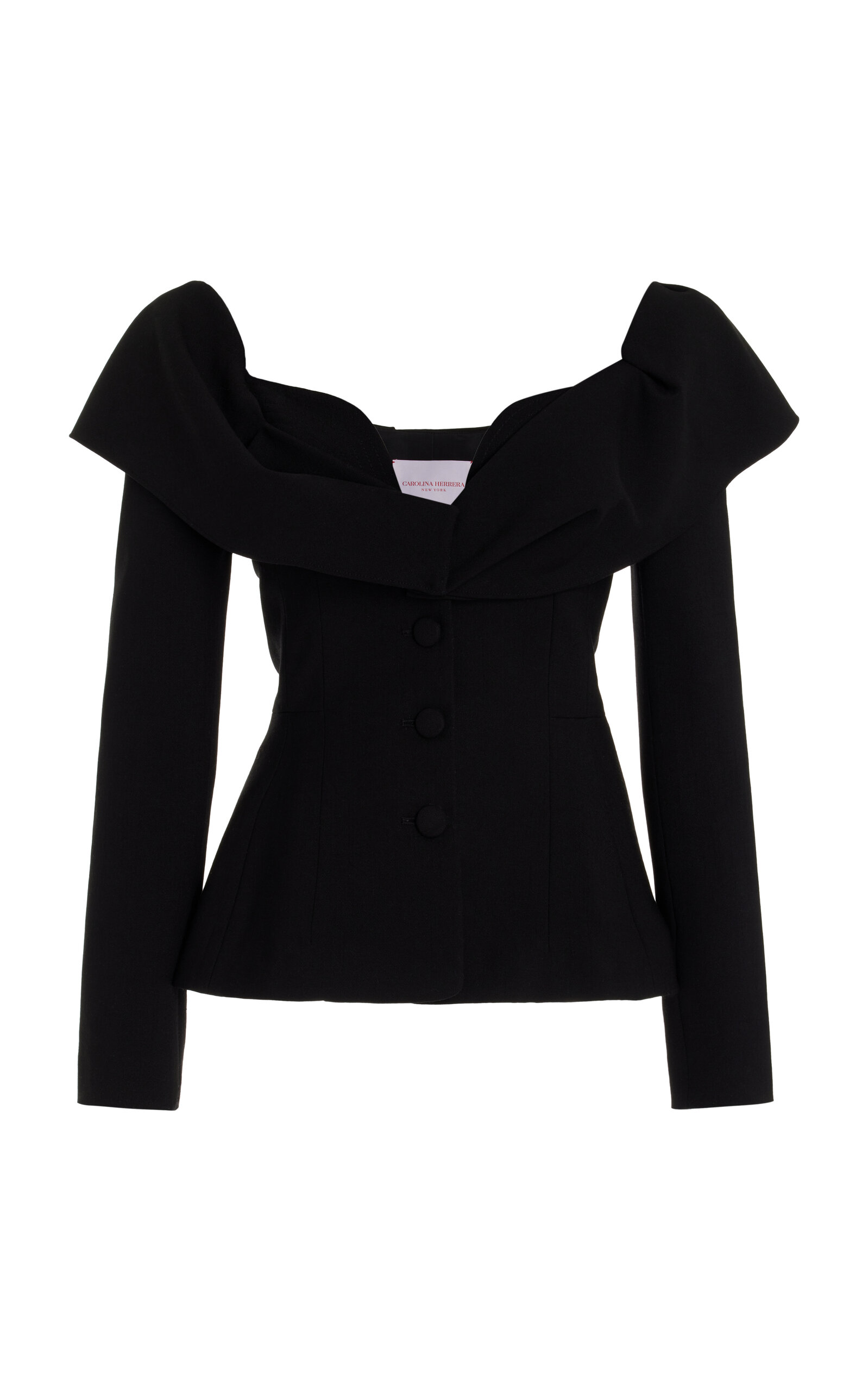 Carolina Herrera - Women's Stretch-Wool Jacket - Black - US 0 - Only At Moda Operandi