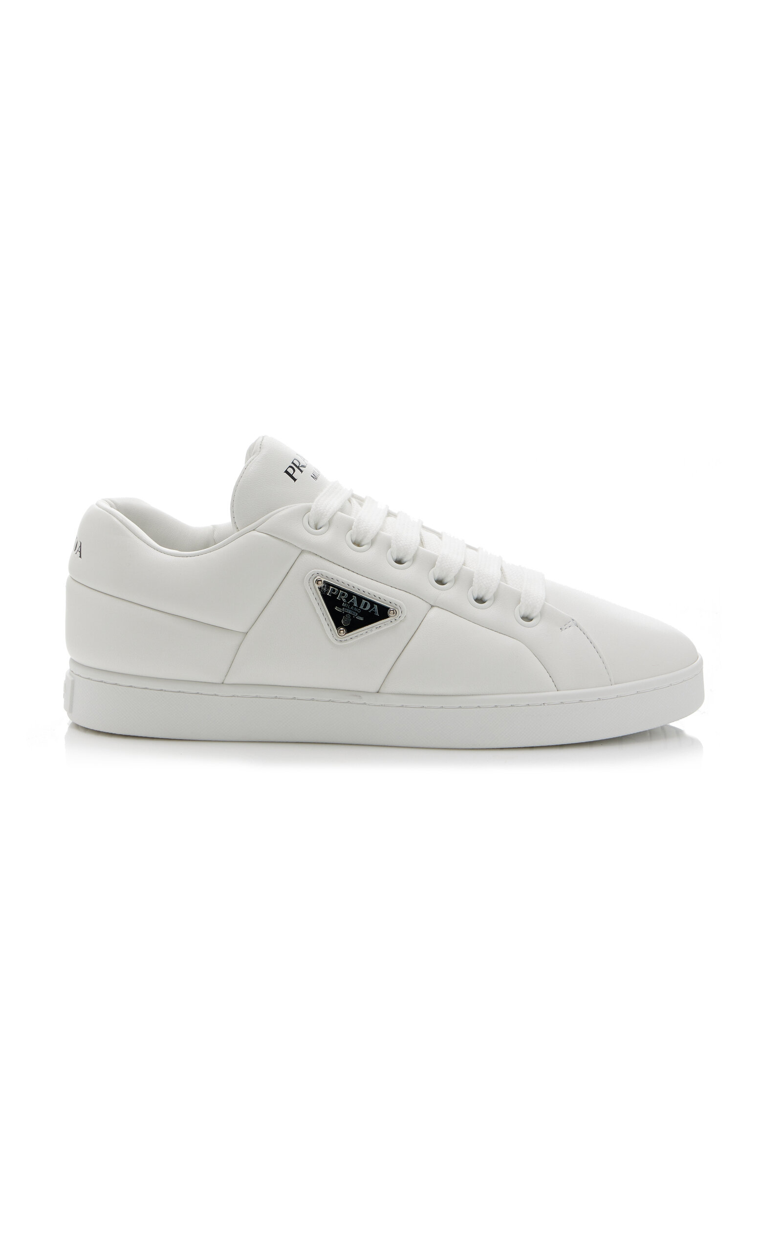 Prada - Lane Low Top Sneakers                 - White - IT 38.5 - Moda Operandi
