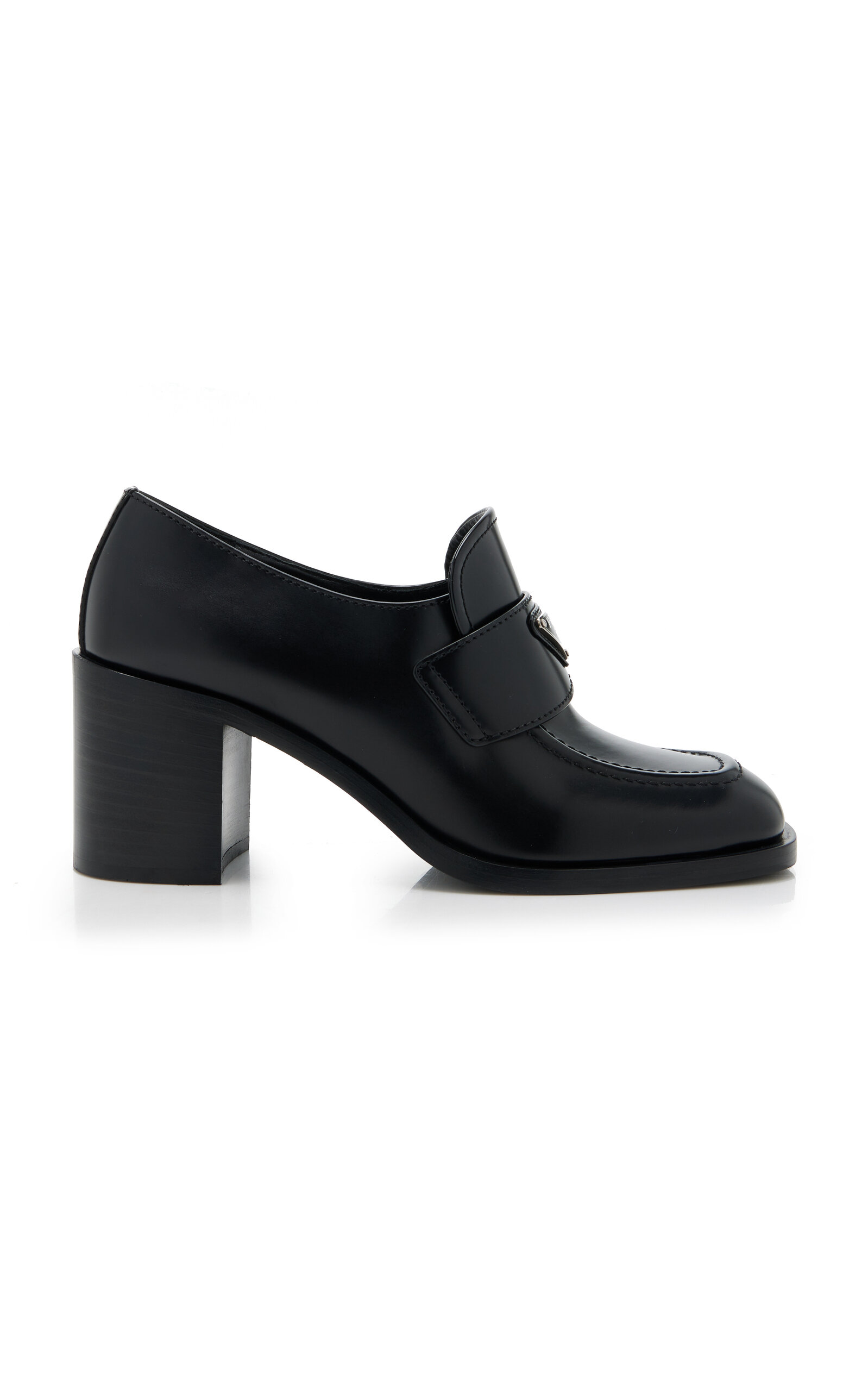 Prada - Mocassini Leather Loafers               - Black - IT 38 - Moda Operandi