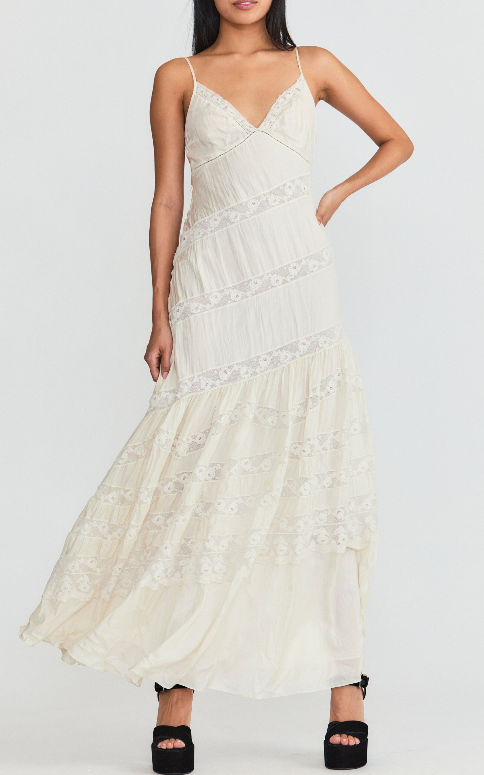 knee length dresses for ladies LoveShackFancy Nevis Maxi Dress main image 0