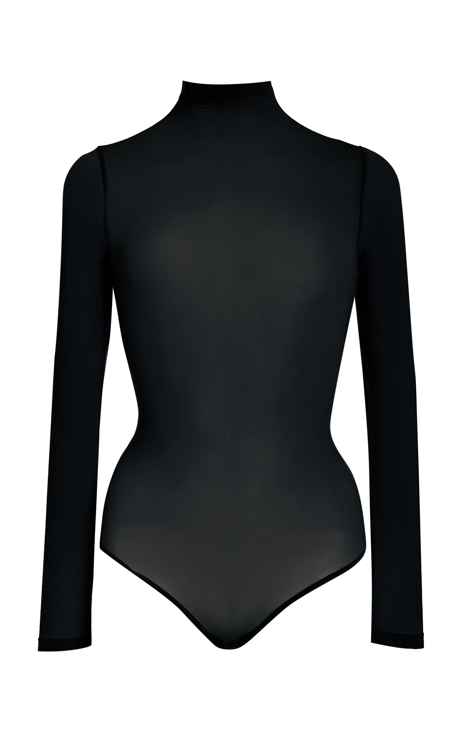 Wolford Leather Body In Black