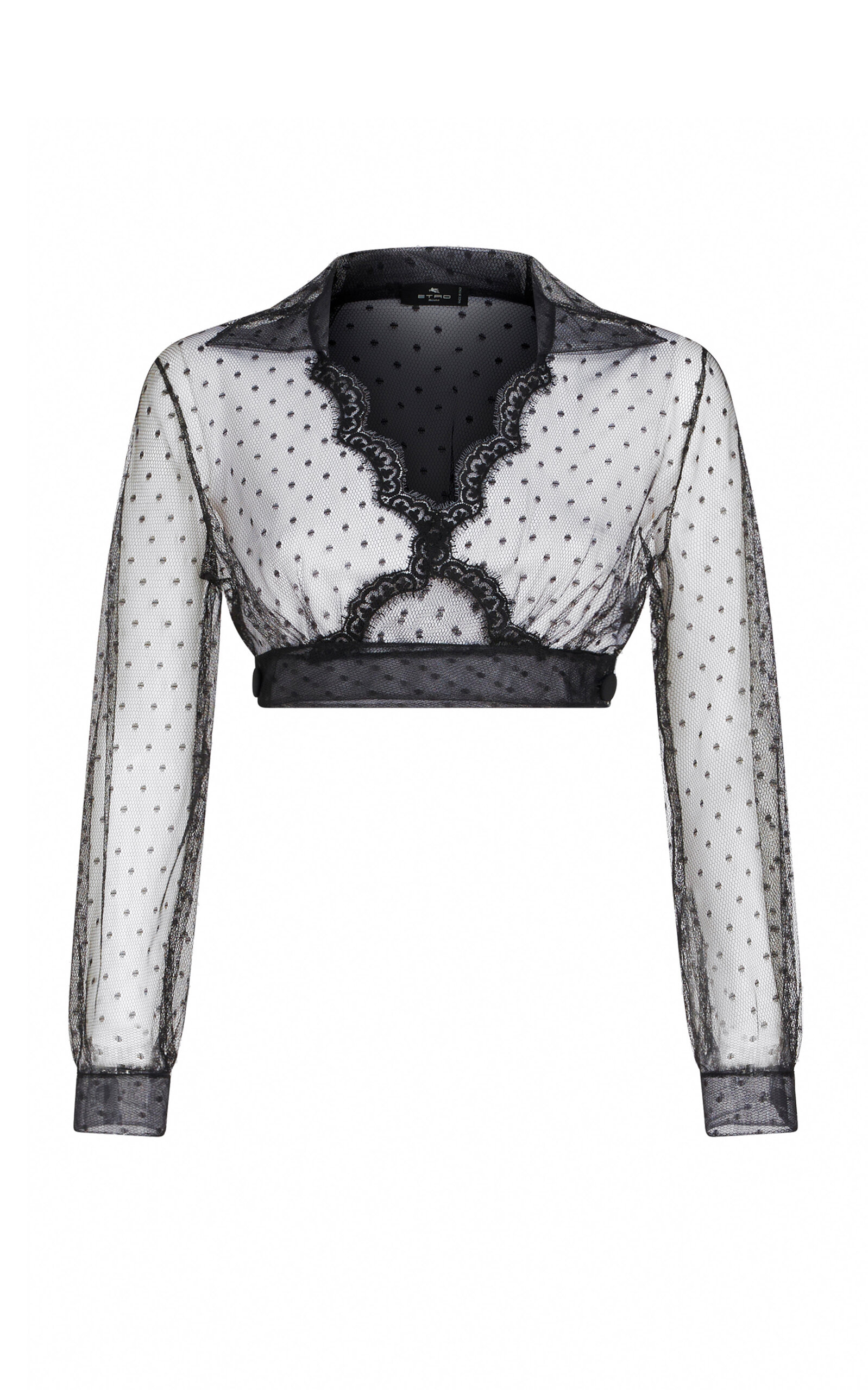 Etro Lace Top In Black