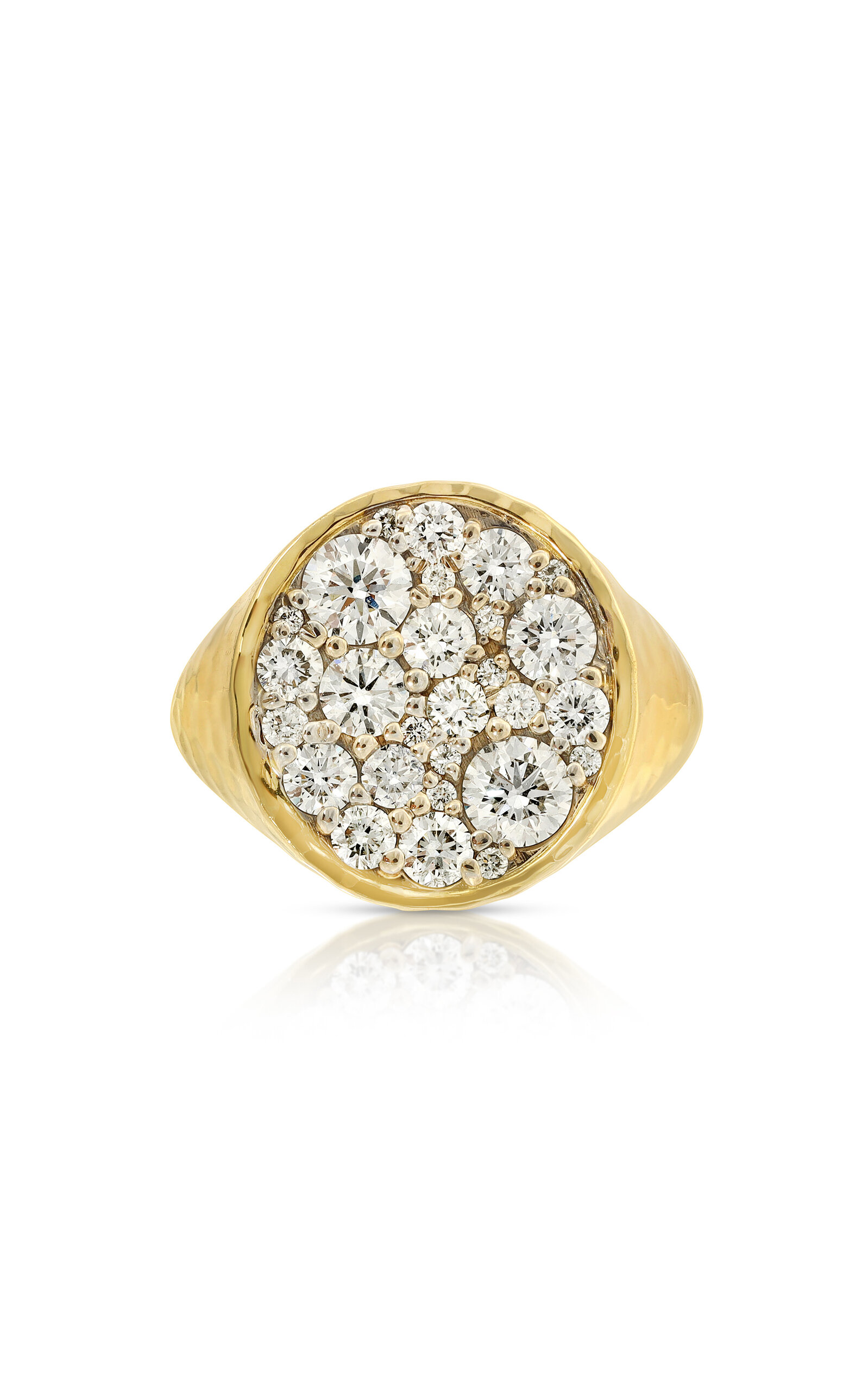 OCTAVIA ELIZABETH WOMEN'S 18K YELLOW GOLD THE OCTAVIA DIAMOND SIGNET RING
