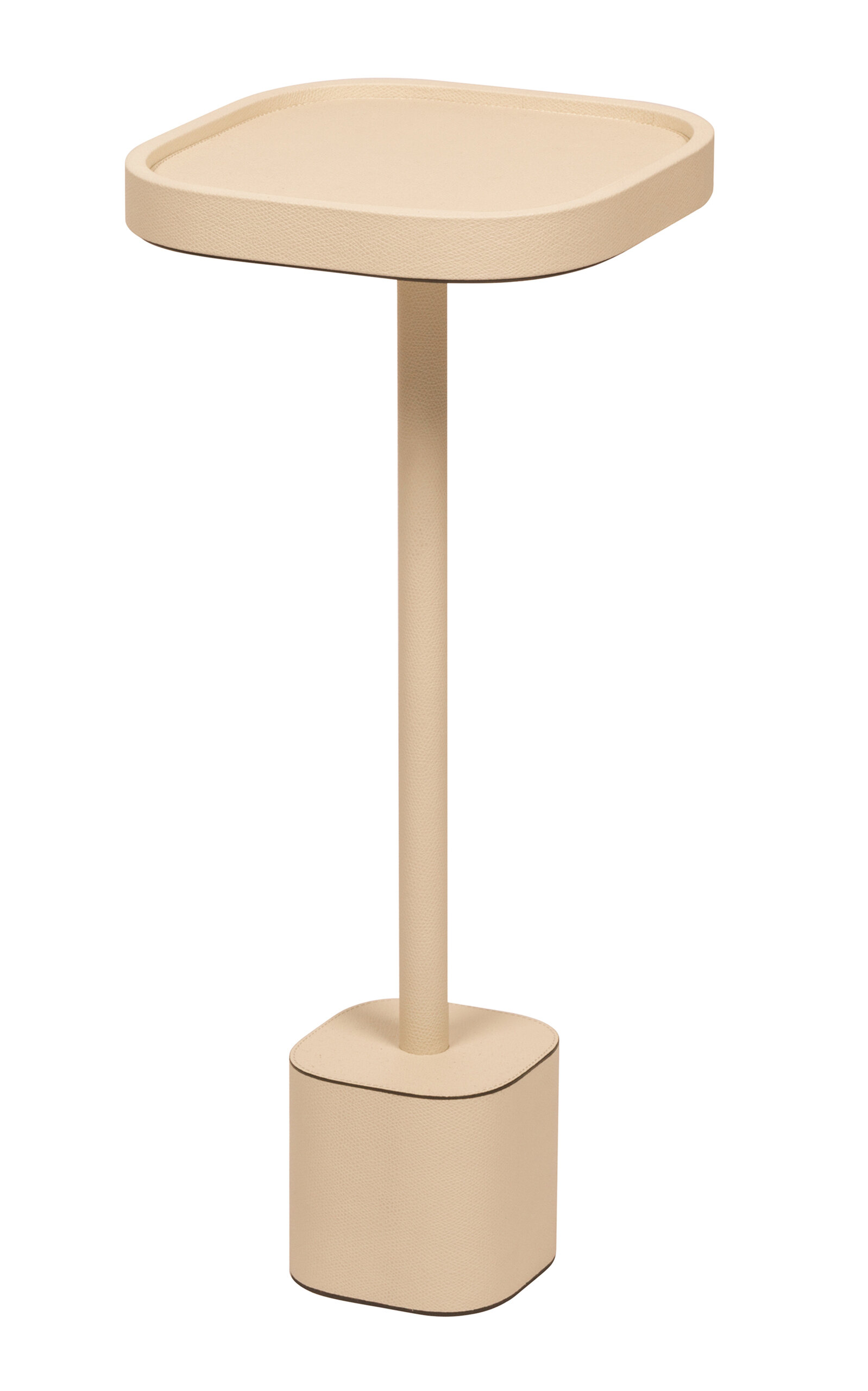Giobagnara Franklin Leahter Side Table In Neutral